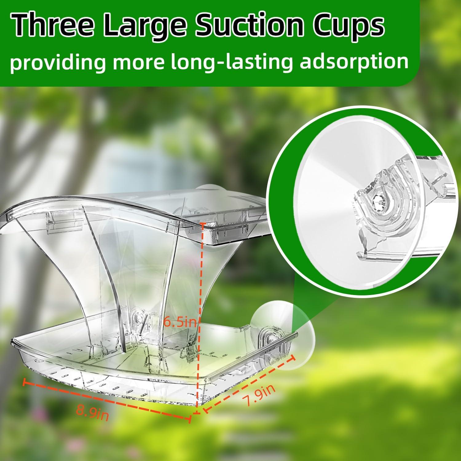 Comedero para Aves de Ventana KRUOO 1.13 kg Impermeable