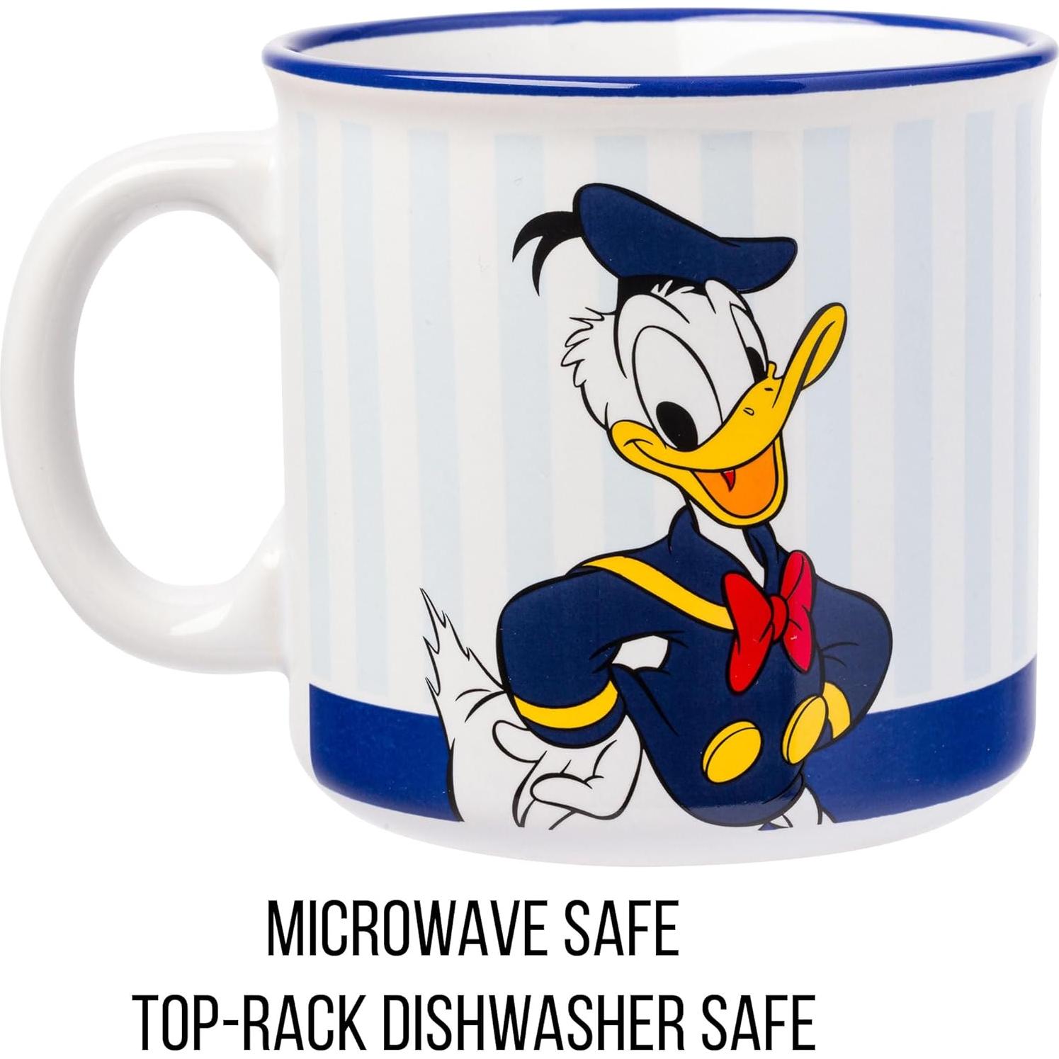 Taza Cerámica Silver Buffalo Pato Donald 590 ml Rayas