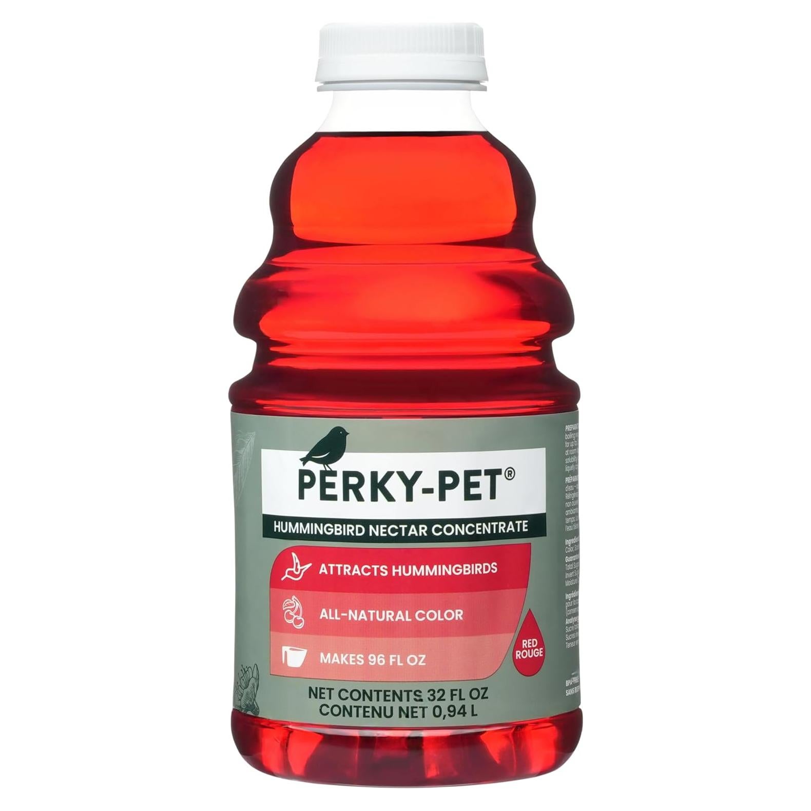 Néctar Líquido para Colibríes Perky Pet 32oz - Rinde 128oz