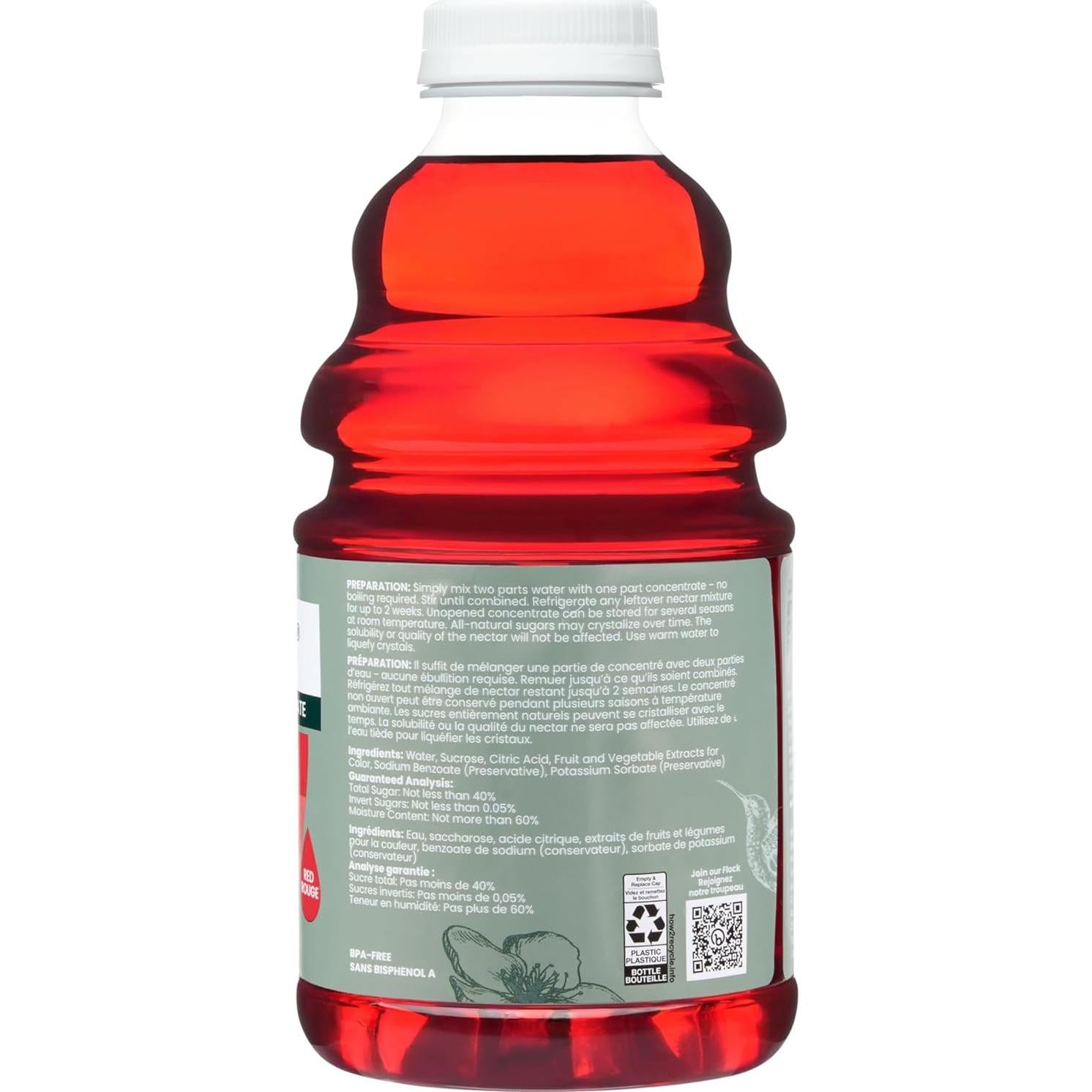 Néctar Líquido para Colibríes Perky Pet 32oz - Rinde 128oz