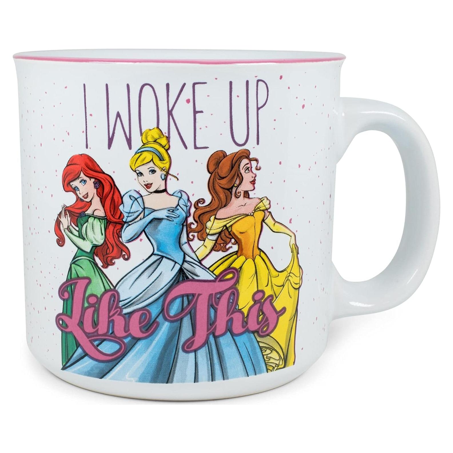 Taza Camper Cerámica Disney Princesas 600ml Silver Buffalo