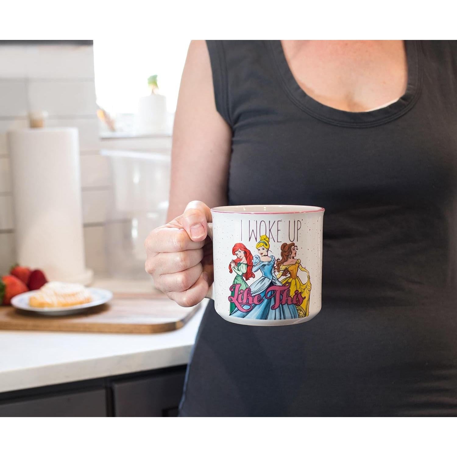 Taza Camper Cerámica Disney Princesas 600ml Silver Buffalo