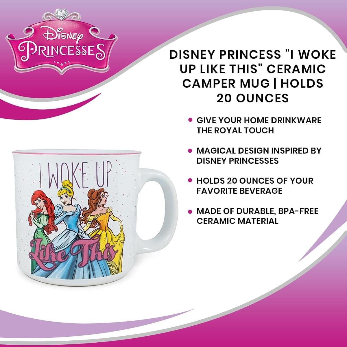 Taza Camper Cerámica Disney Princesas 600ml Silver Buffalo