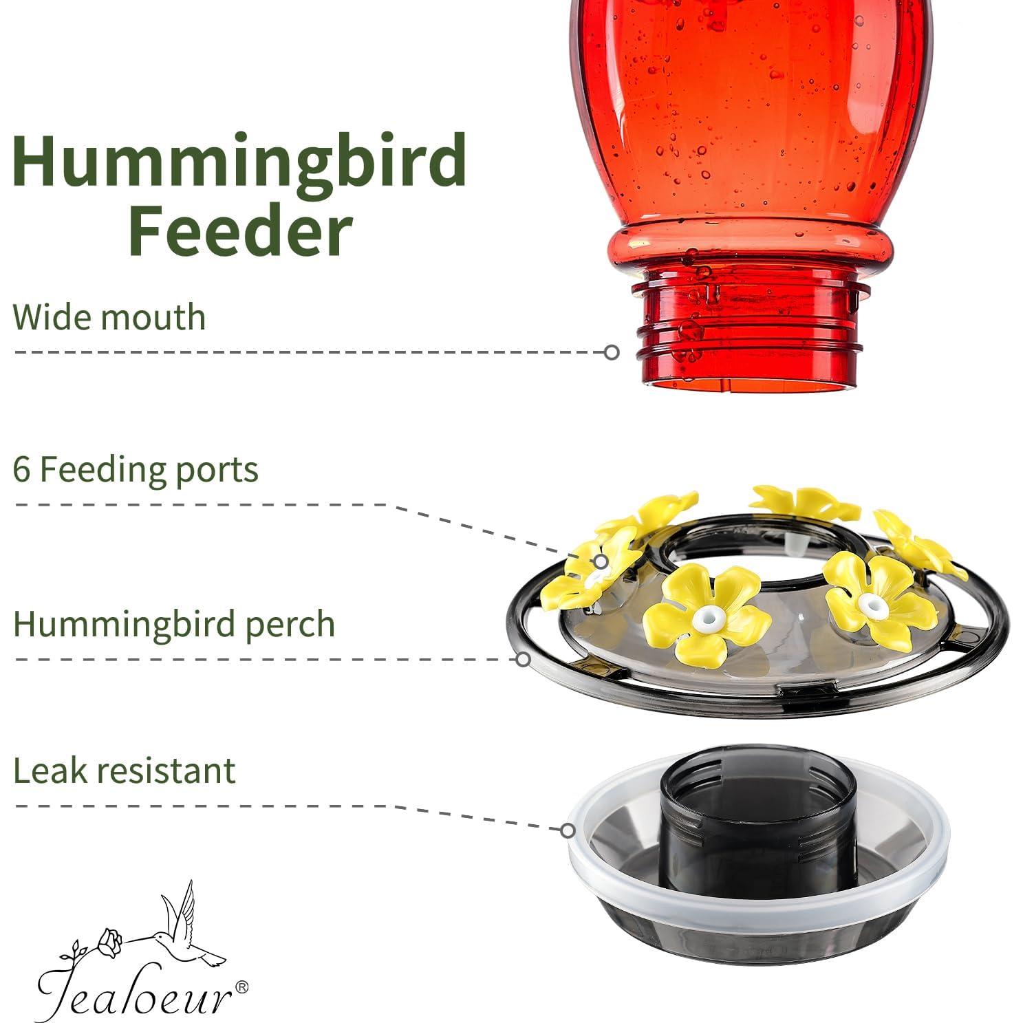 Alimentador de Colibríes Jealoeur 0.5 kg Colgante Rojo