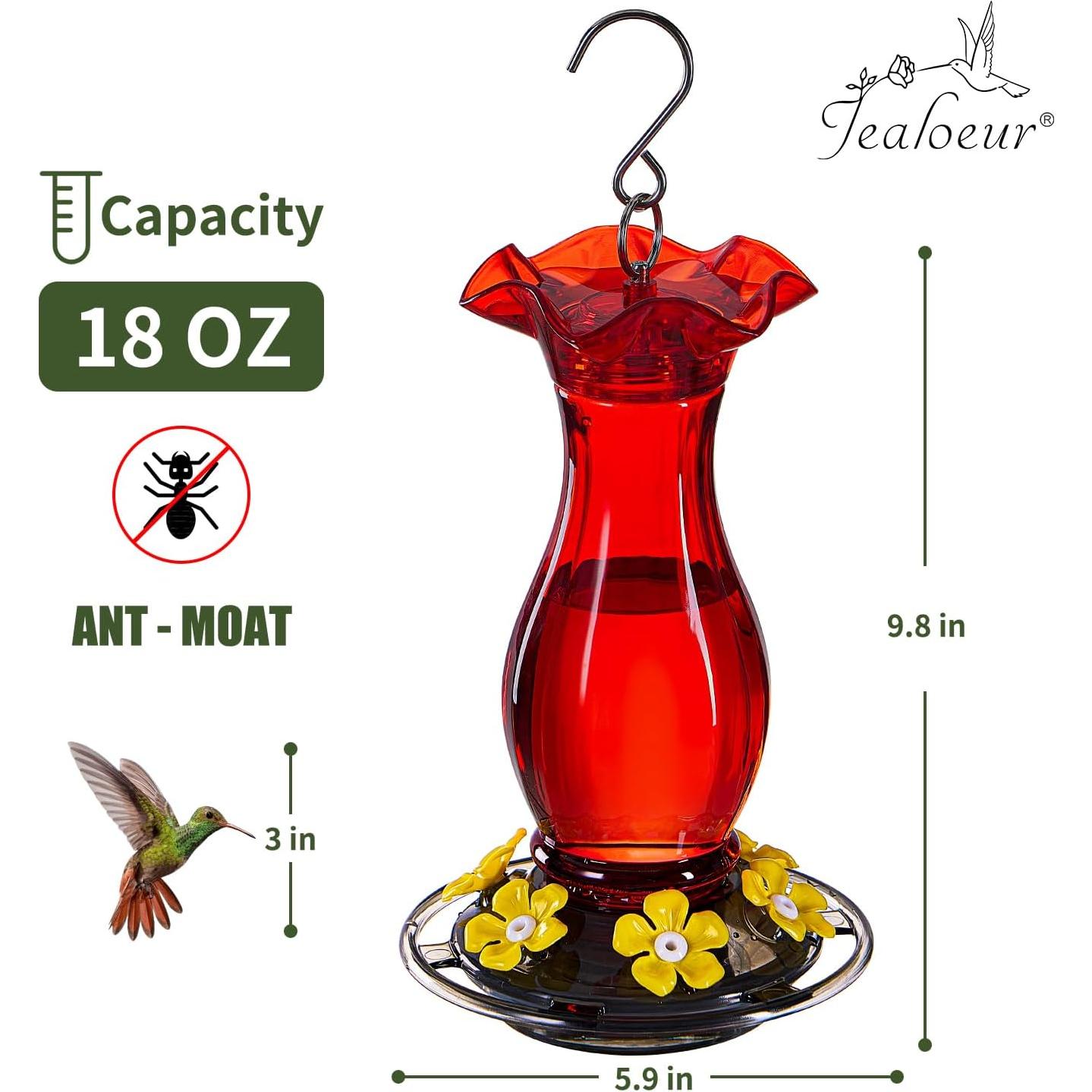 Alimentador de Colibríes Jealoeur 0.5 kg Colgante Rojo