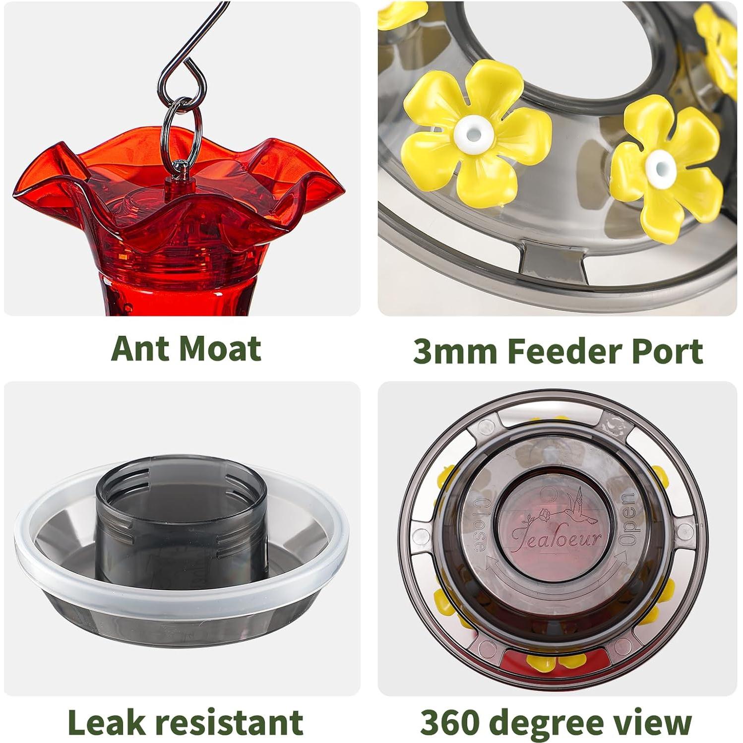 Alimentador de Colibríes Jealoeur 0.5 kg Colgante Rojo