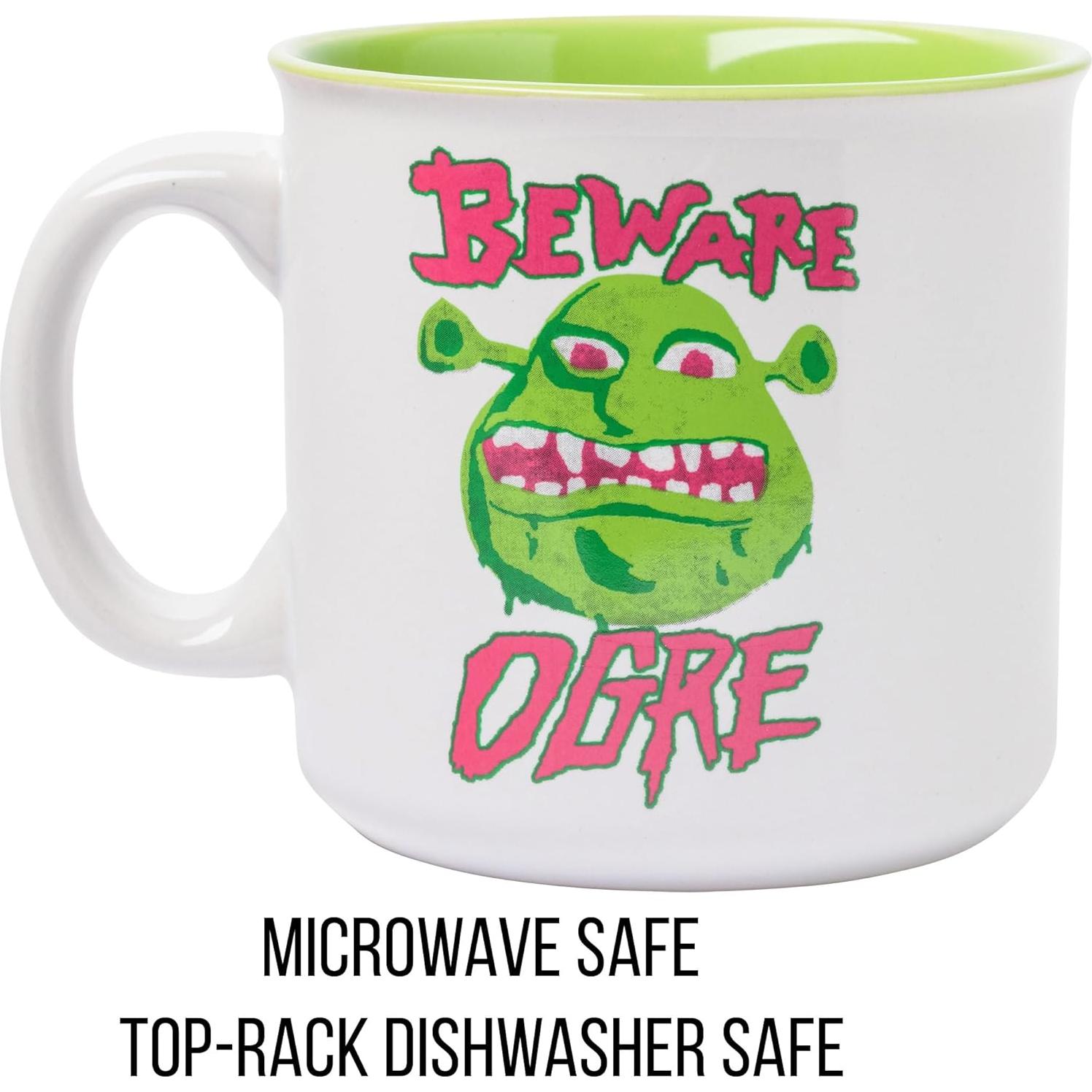 Taza Cerámica Silver Buffalo Shrek Cuidado Ogre 591 ml