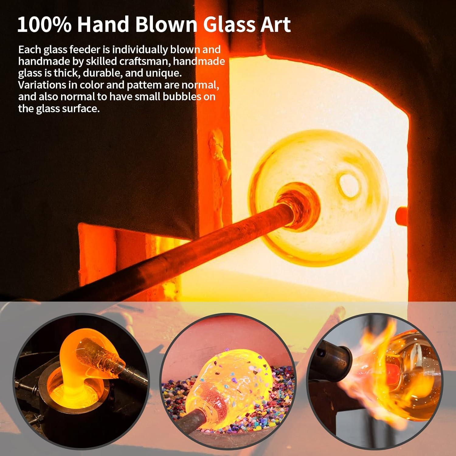 Alimentador de Colibríes BOLITE de Vidrio 0.62L con 5 Puertos