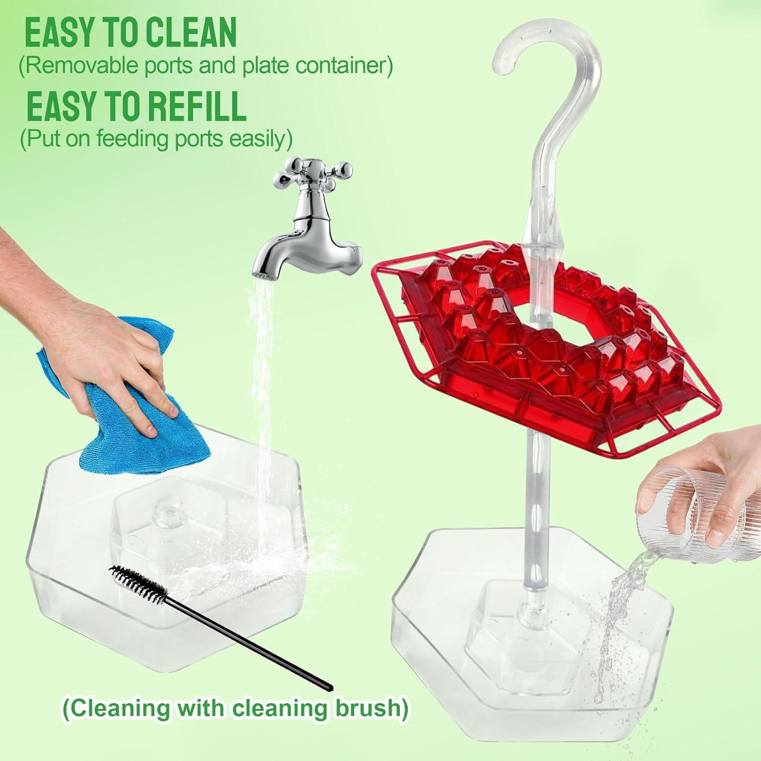 Alimentador de Colibrí Gallagher 30 Puertos 311.84 ml Rojo