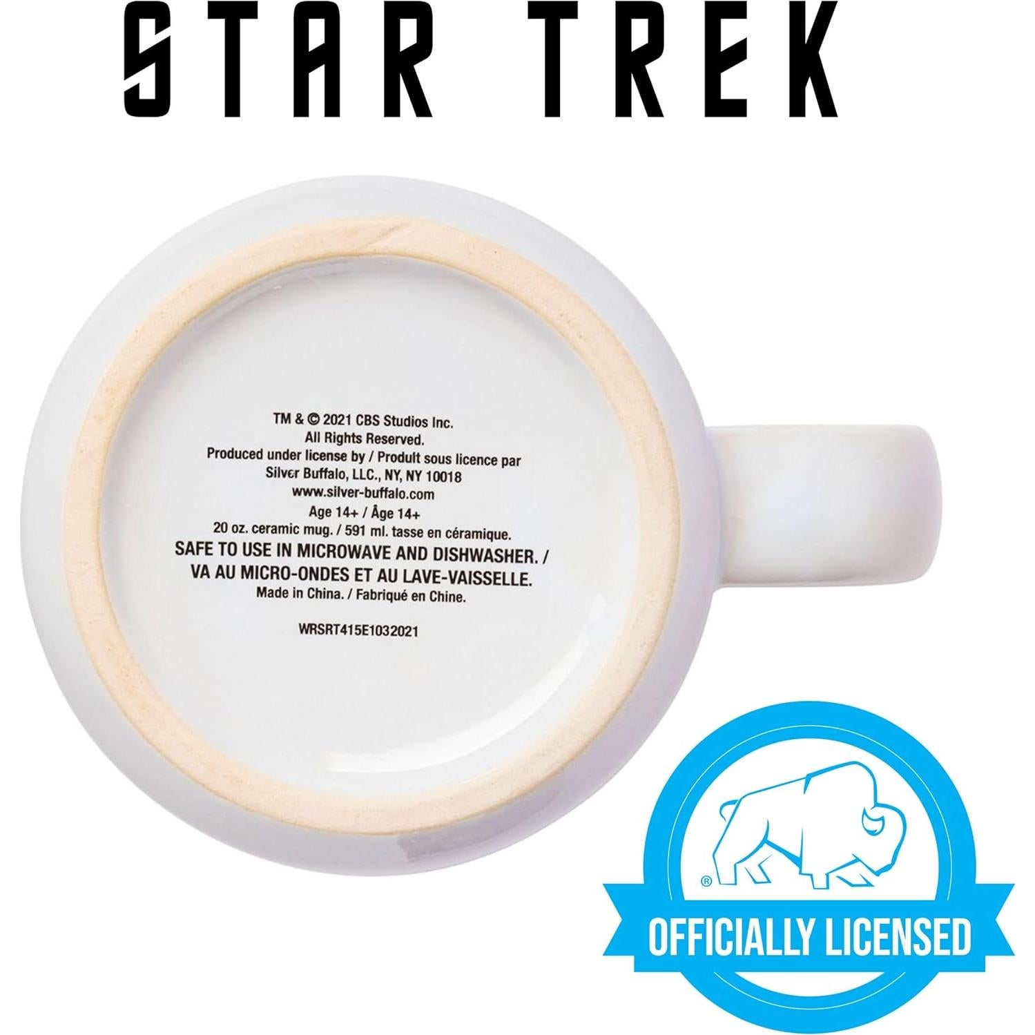 Taza de Cerámica Silver Buffalo Star Trek USS Enterprise 591 ml
