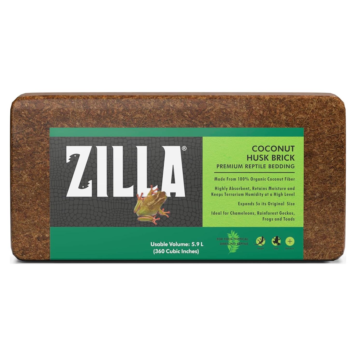 Ladrillo de Cáscara de Coco Zilla 100% Orgánico para Reptiles