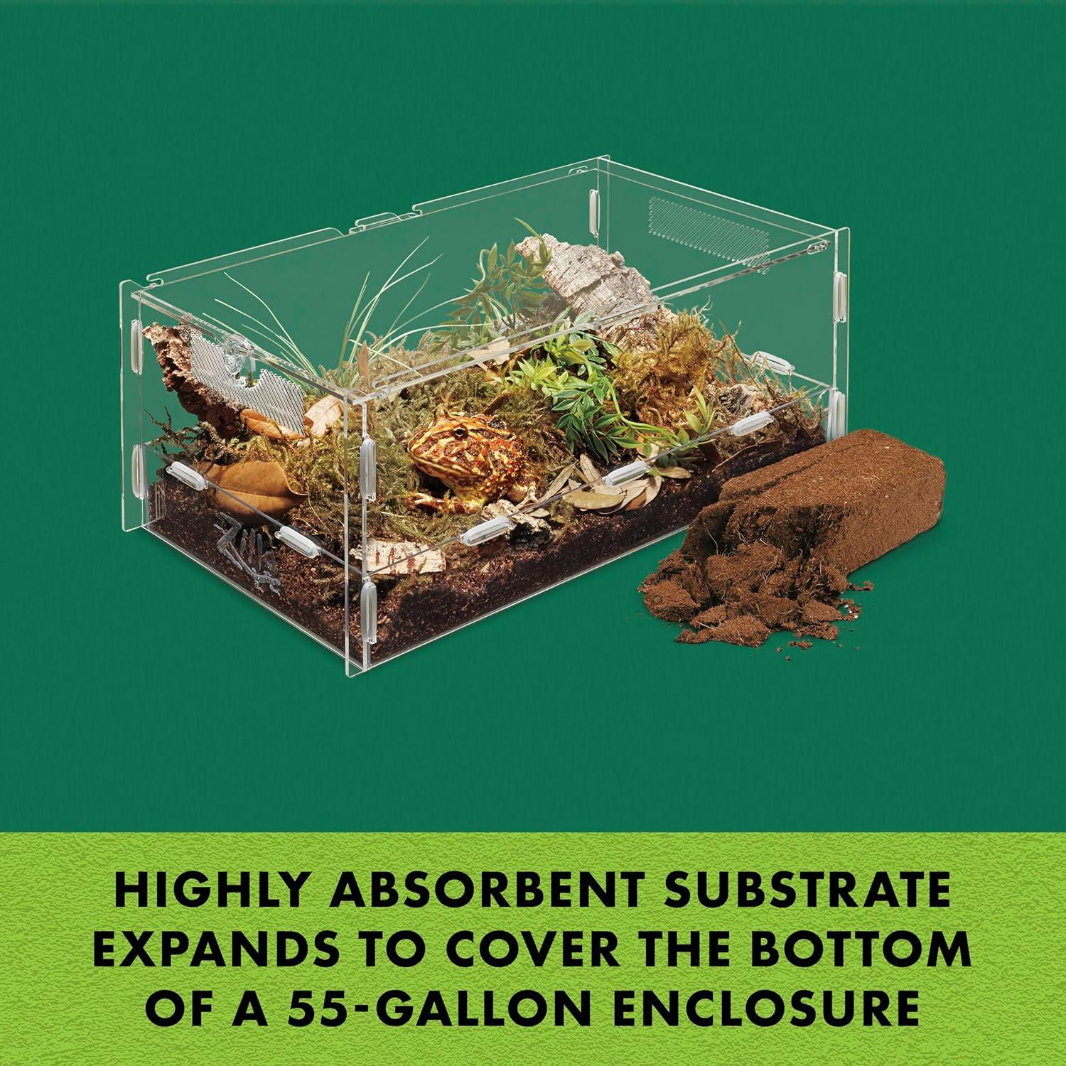 Ladrillo de Cáscara de Coco Zilla 100% Orgánico para Reptiles