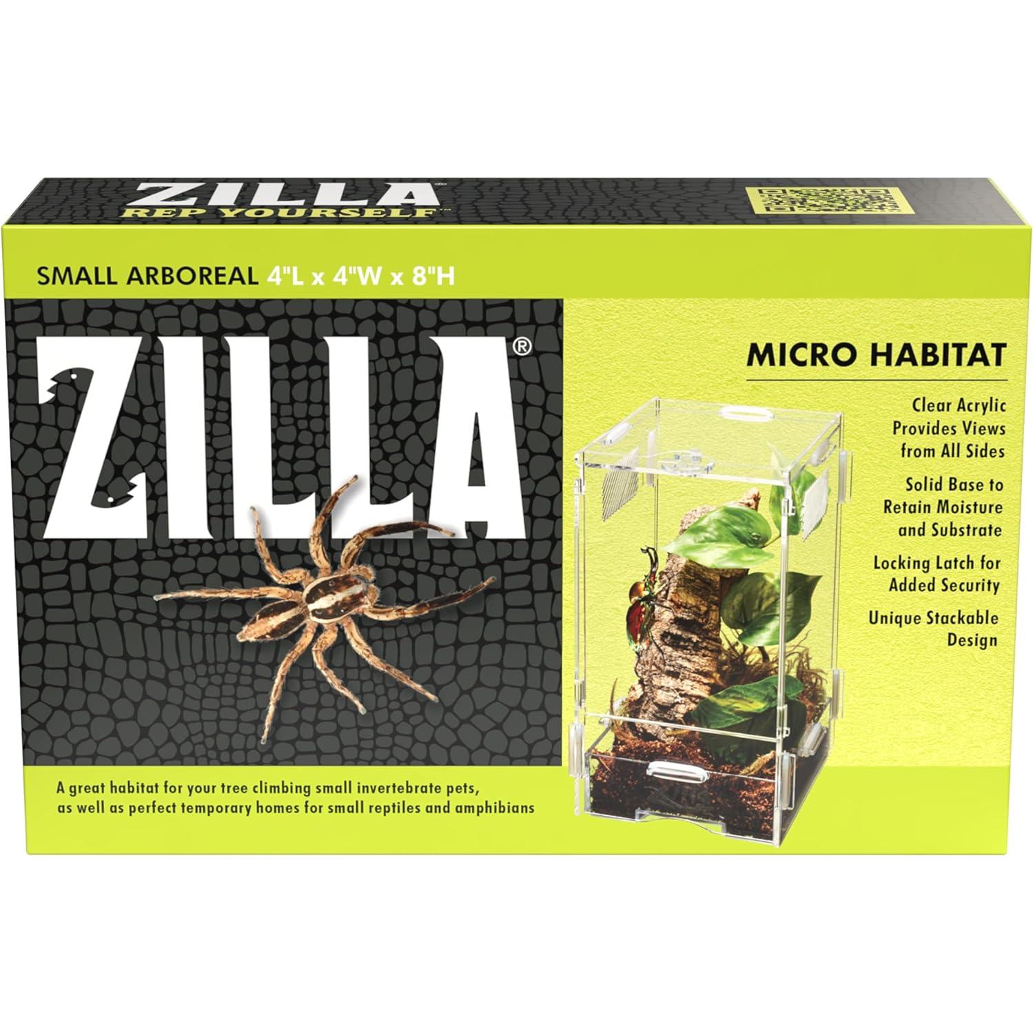 Terrario Zilla Micro Habitat Pequeño para Reptiles y Anfibios