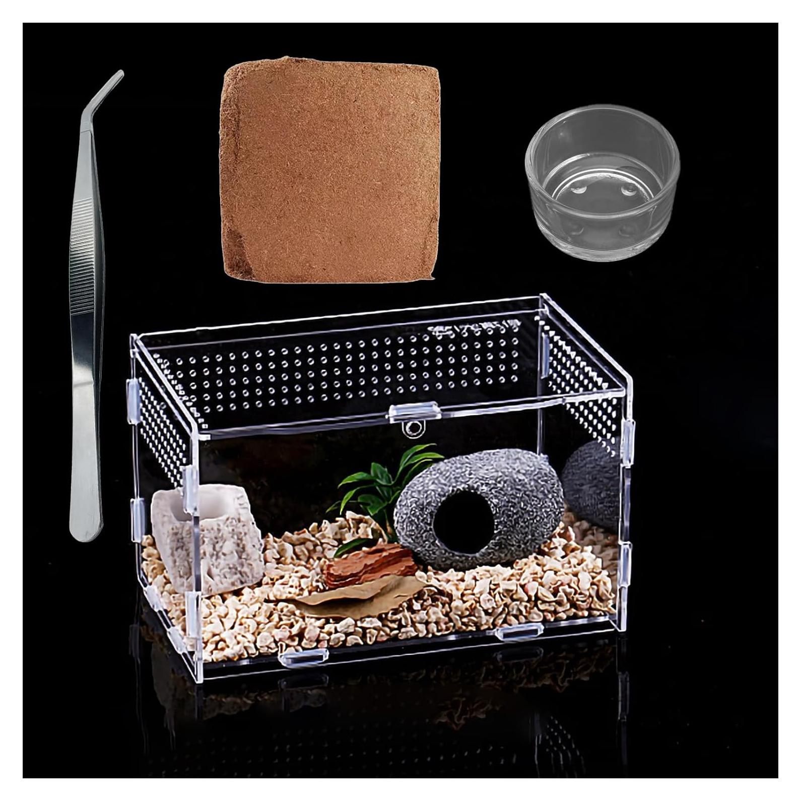 Enclosure de Terrario Acrílico TREELF 20.32x11.94x11.94 cm