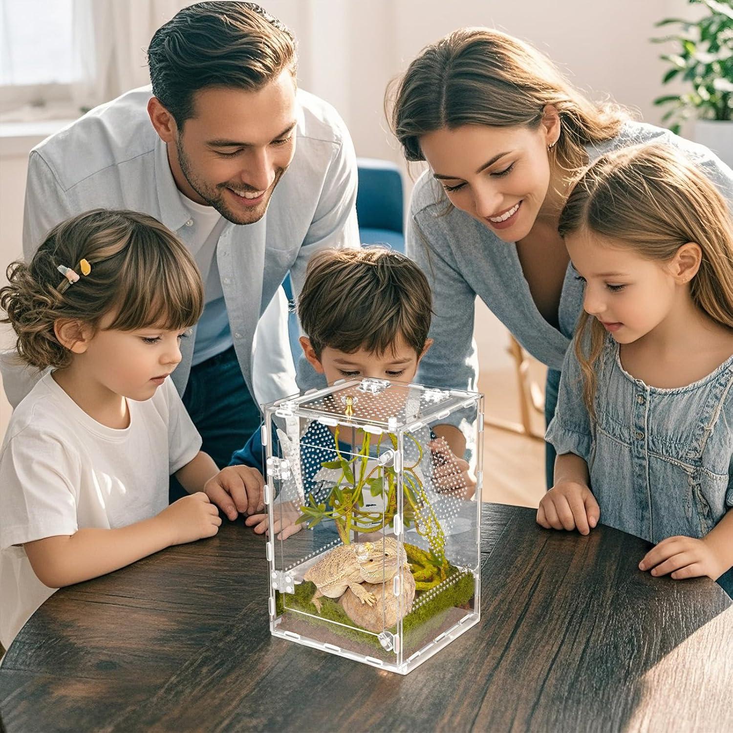 Terrario de Reptiles Orekemo 30.48x20.32x20.32cm Acrílico