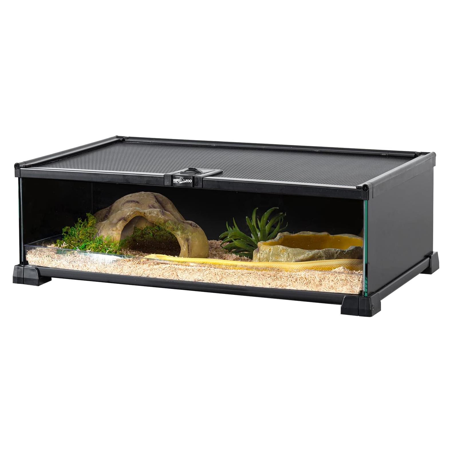 Terrario de Vidrio REPTIZOO 50.8x30.5x15.2 cm para Reptiles