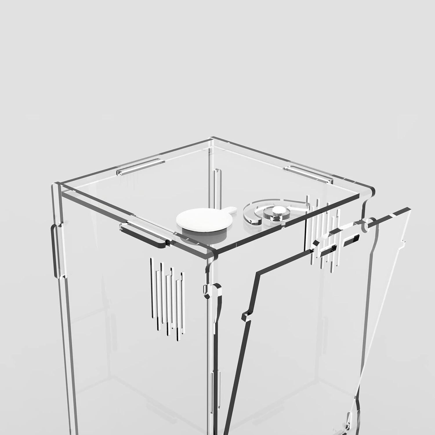 Tanque Mini Reptil Acrílico BETAZOOER 10.16x10.16x20.32cm