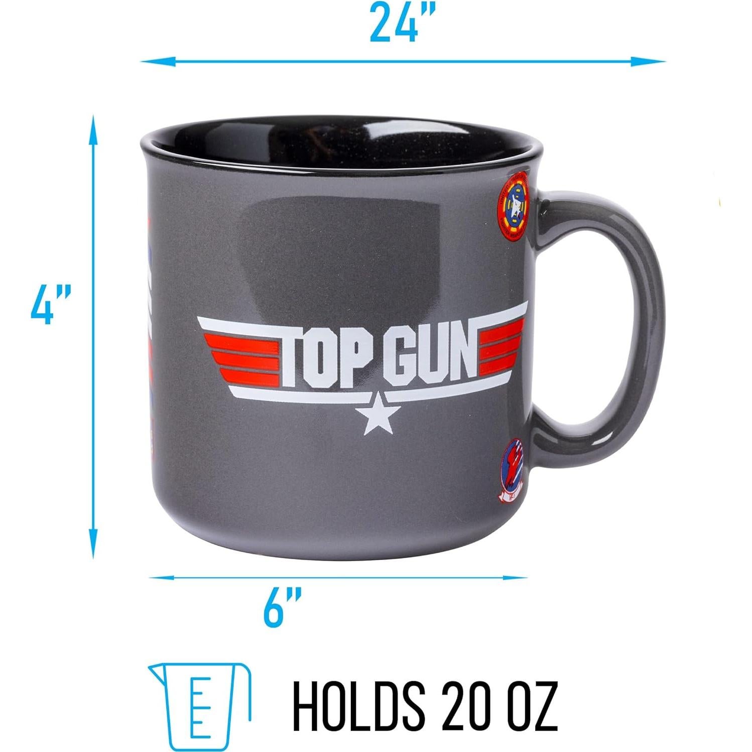 Taza de cerámica camper Silver Buffalo Top Gun 591 ml