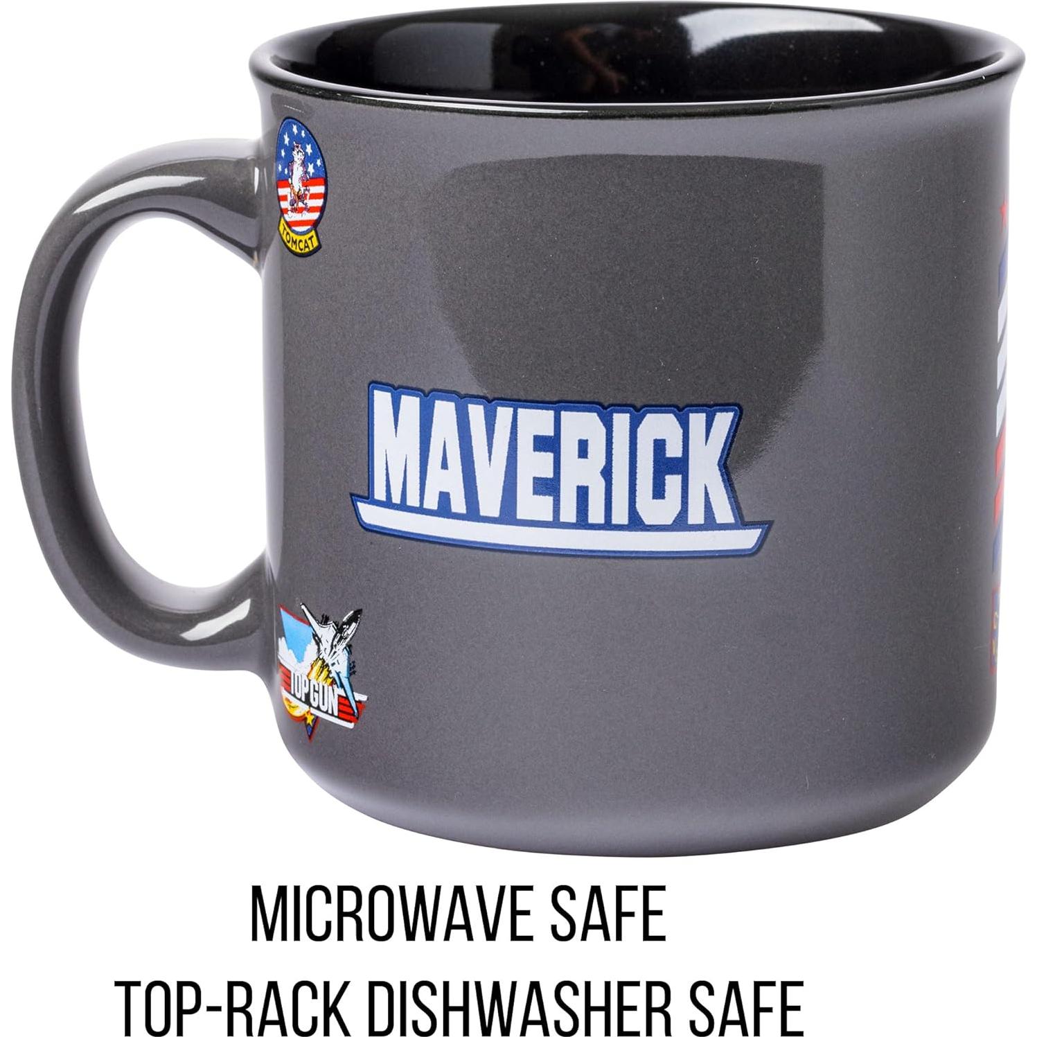 Taza de cerámica camper Silver Buffalo Top Gun 591 ml