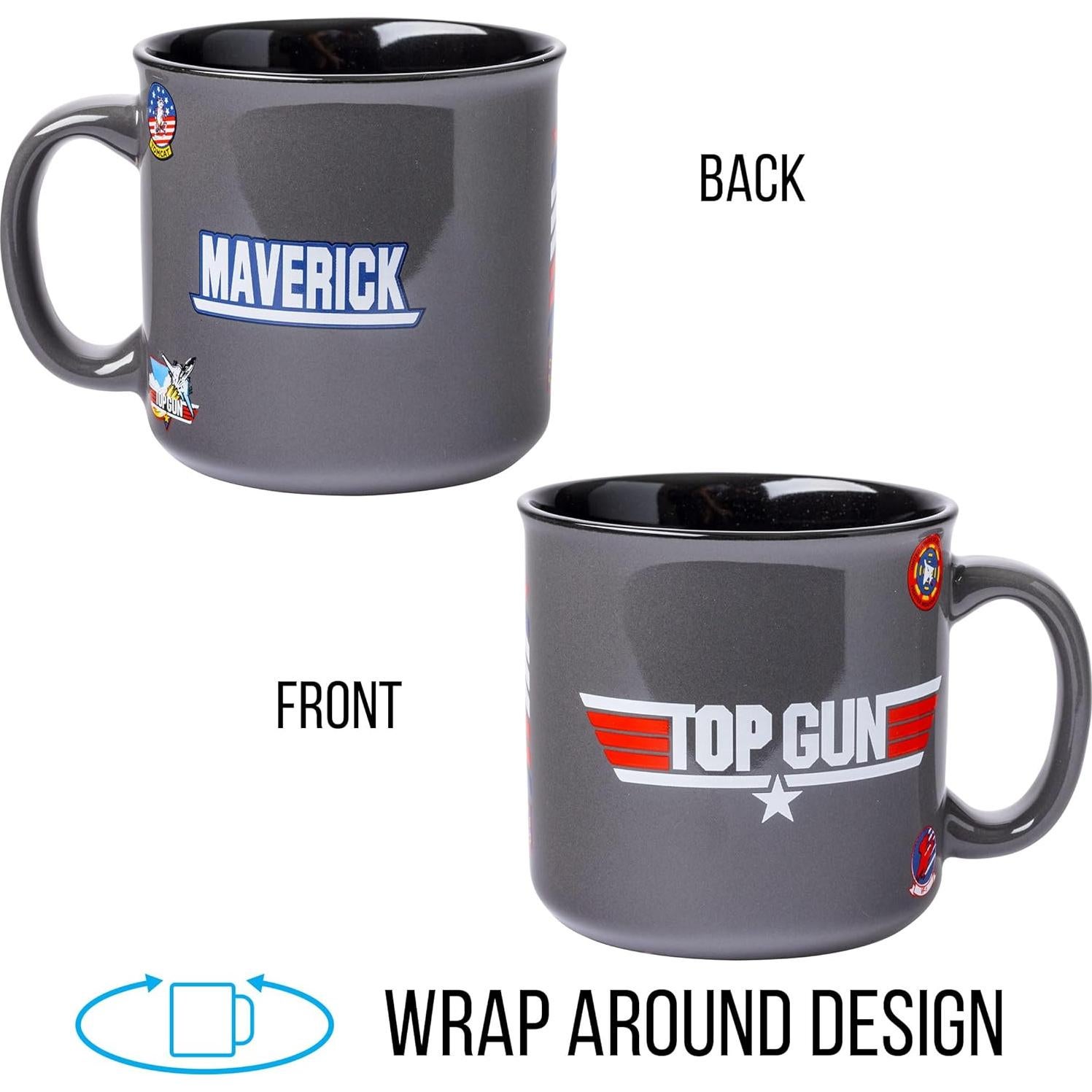Taza de cerámica camper Silver Buffalo Top Gun 591 ml