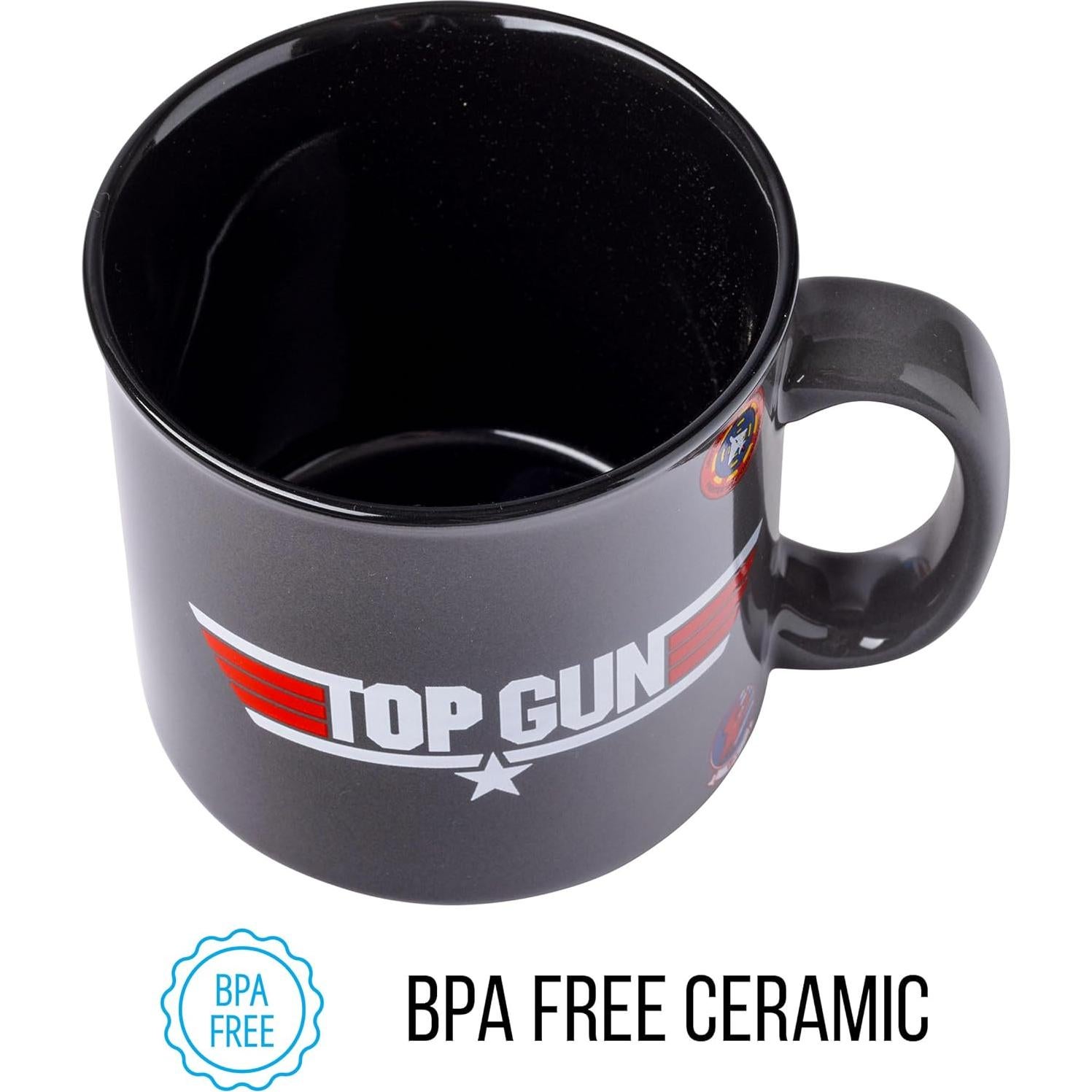 Taza de cerámica camper Silver Buffalo Top Gun 591 ml