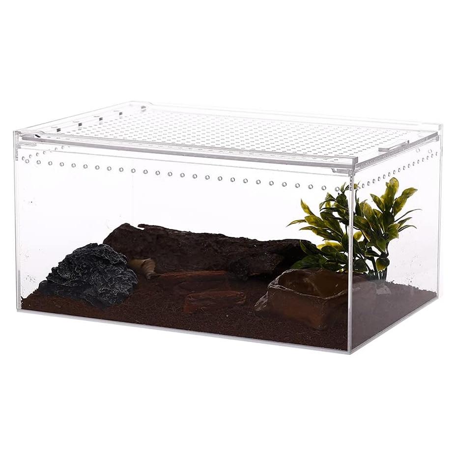 Recinto Acrílico Grande NANEEZOO 9.5L para Reptiles 30.5x20.3cm