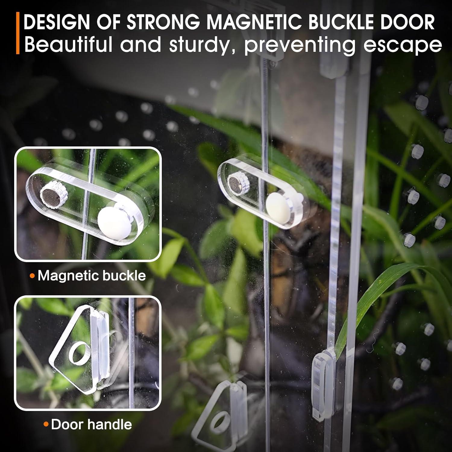 Recinto Acrílico para Reptiles 35x19x20 cm MYGIIKAKA