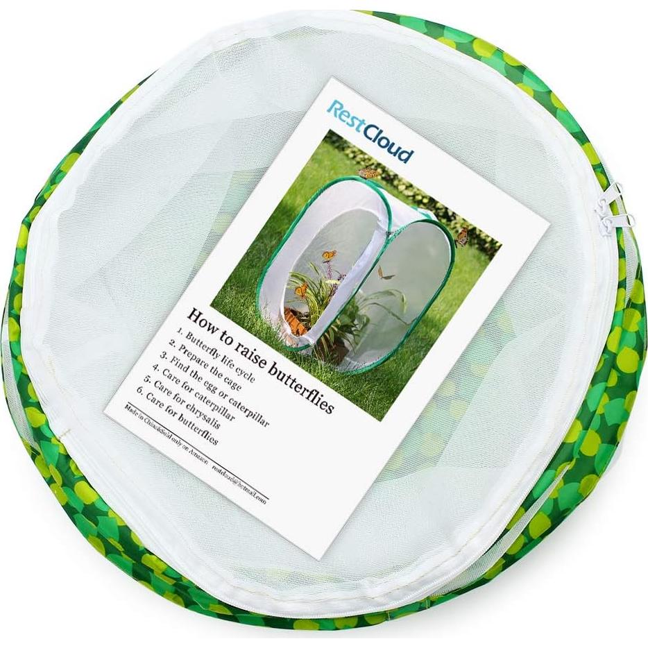 Jaula de Hábitat para Insectos Restcloud 30.48x35.56 cm Plegable