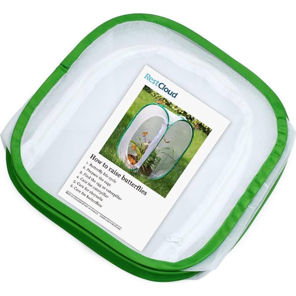 Jaula de Hábitat Plegable Restcloud para Mariposas 30 cm