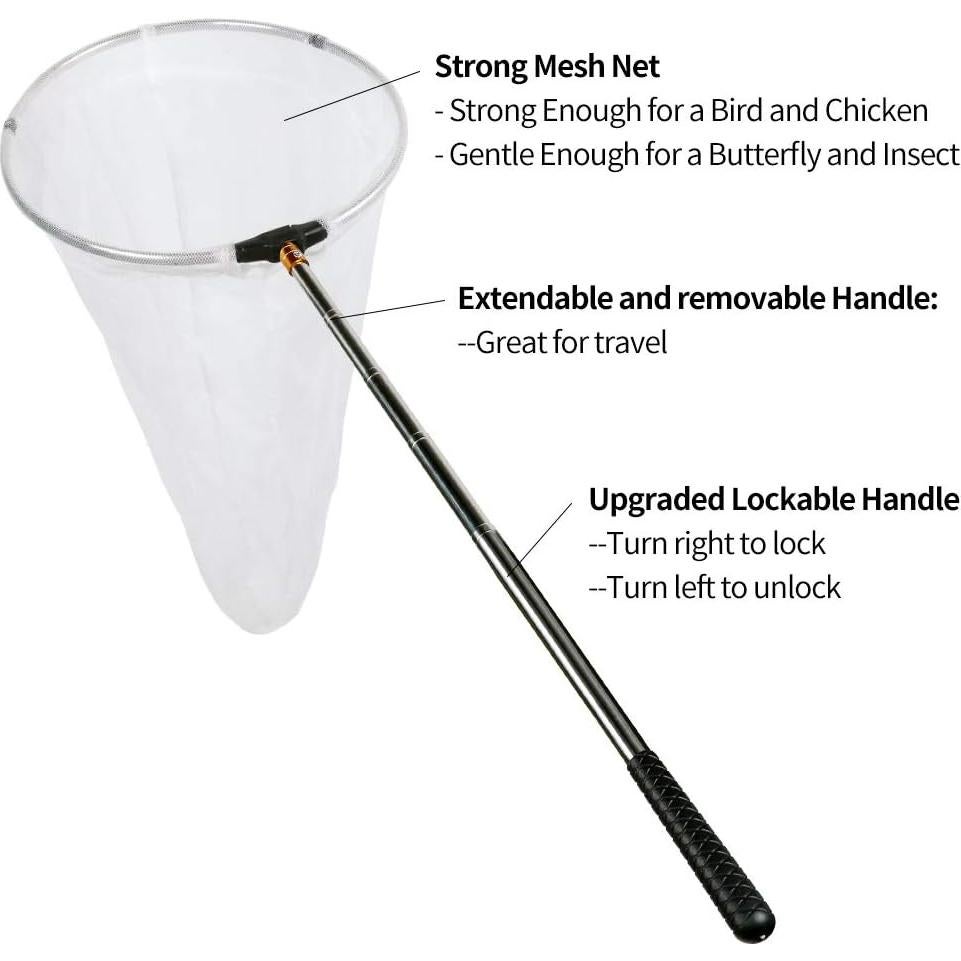 Red de Insectos y Mariposas RESTCLOUD 12" (30.48 cm) Telescópica
