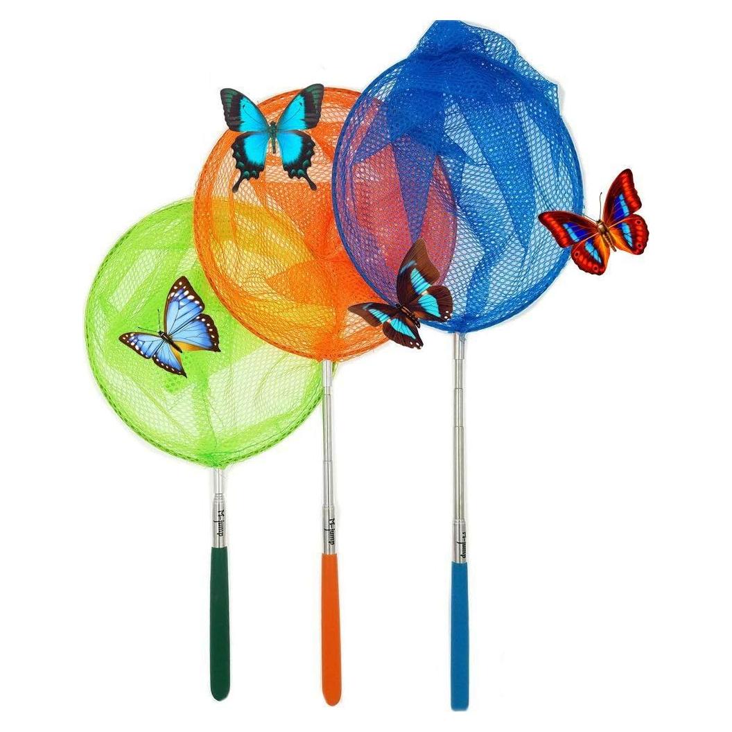 Juego de 3 Redes Telescópicas M-jump para Atrapar Insectos y Peces