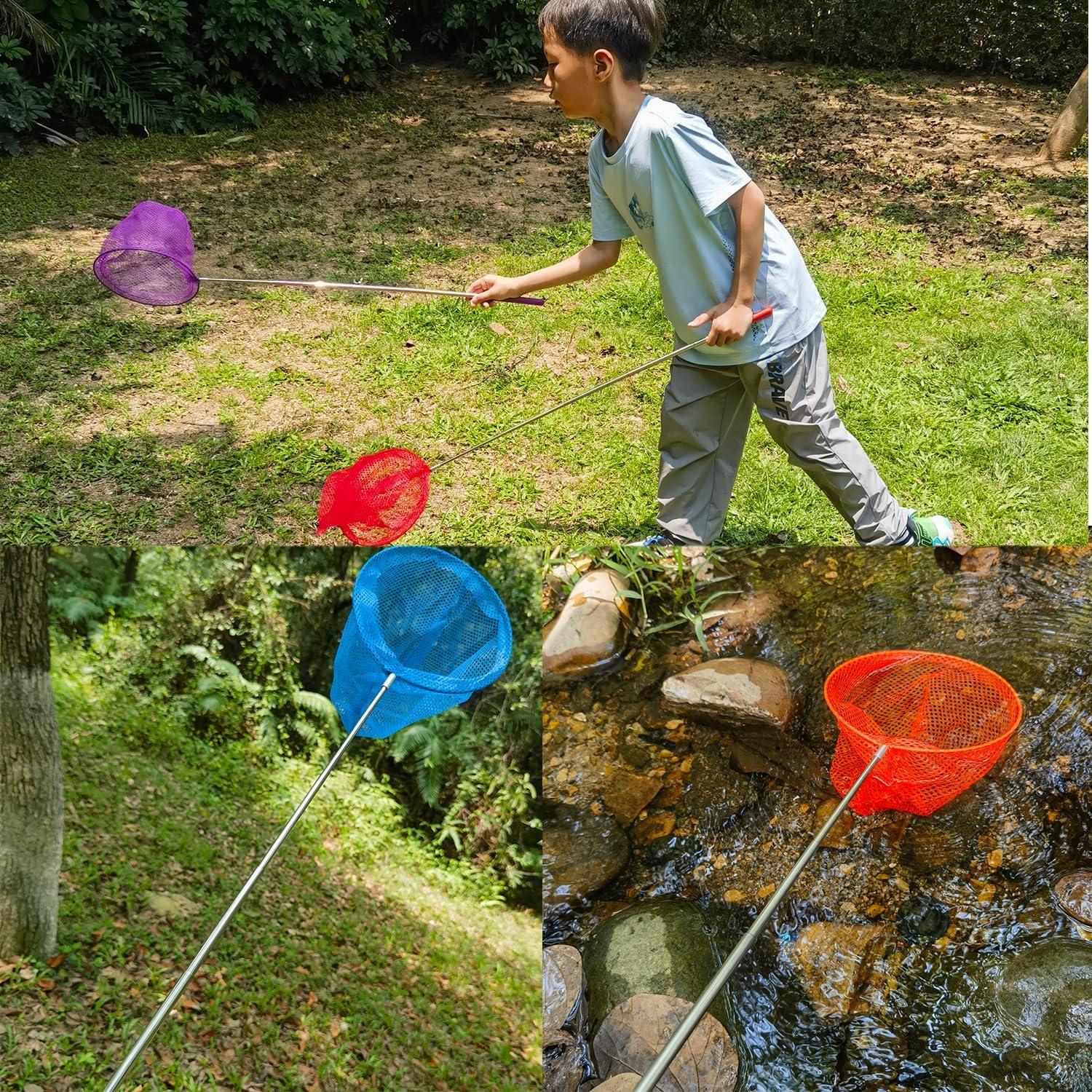 Juego de 3 Redes Telescópicas M-jump para Atrapar Insectos y Peces