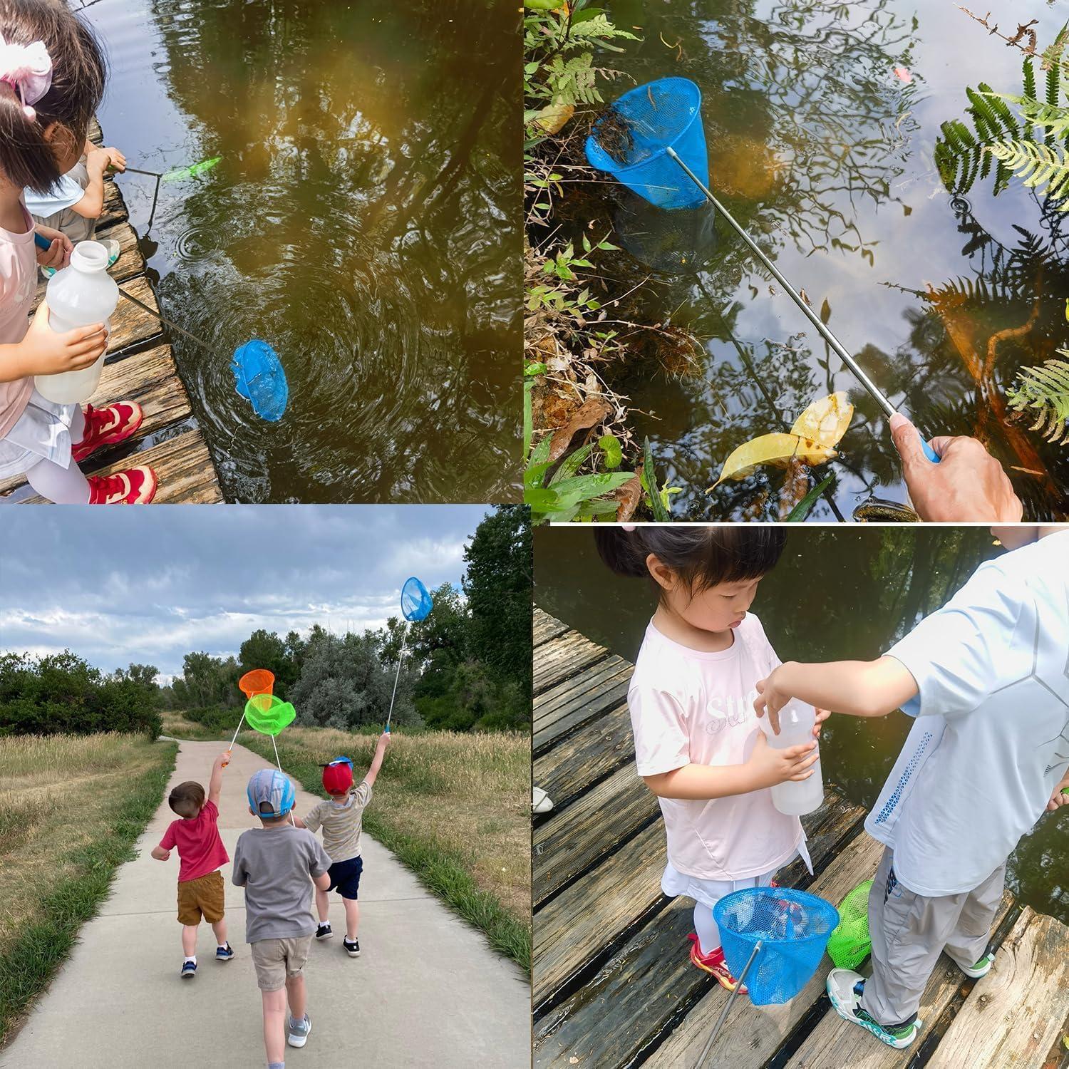 Juego de 3 Redes Telescópicas M-jump para Atrapar Insectos y Peces