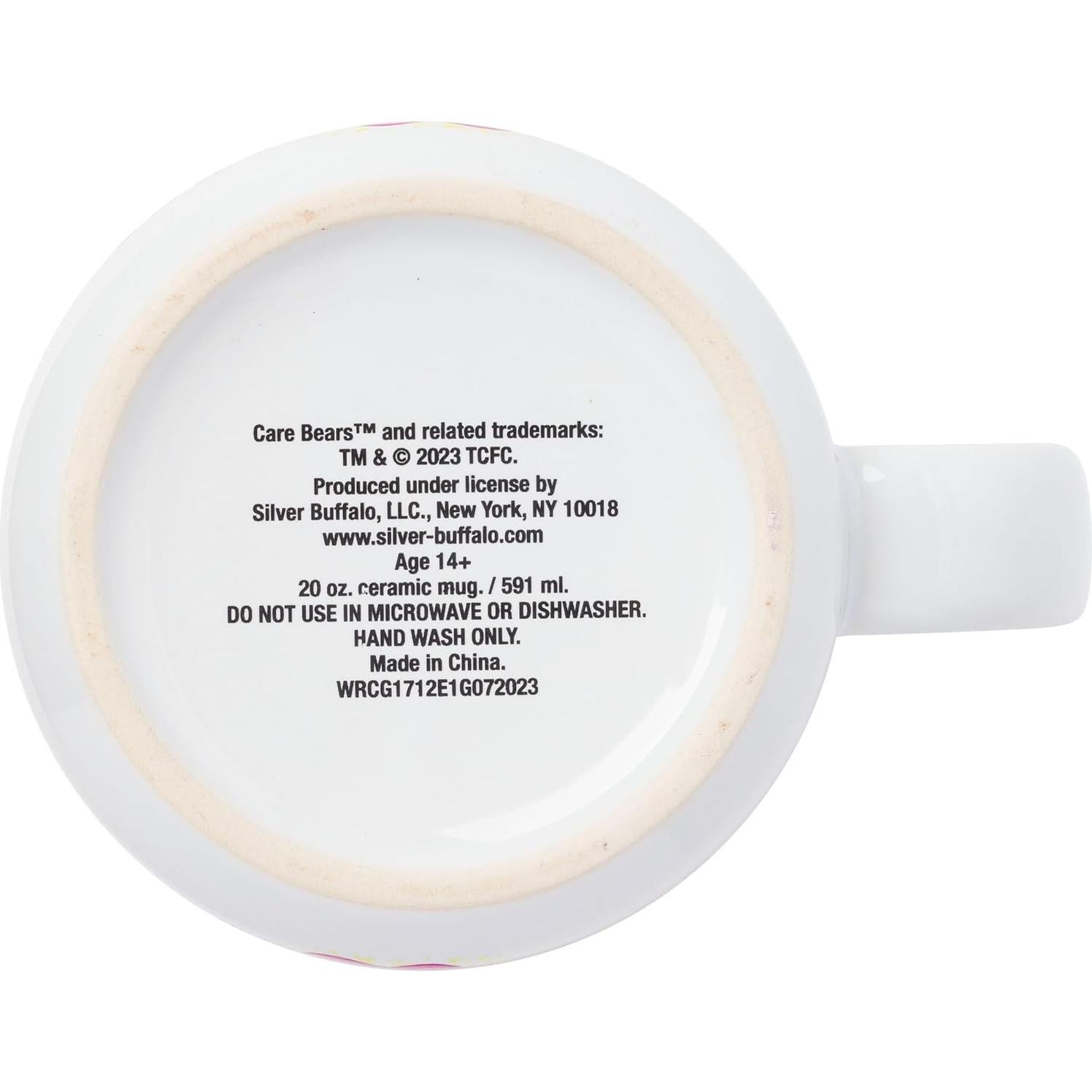 Taza Cerámica Silver Buffalo Care Bears 591 ml Vibras Positivas