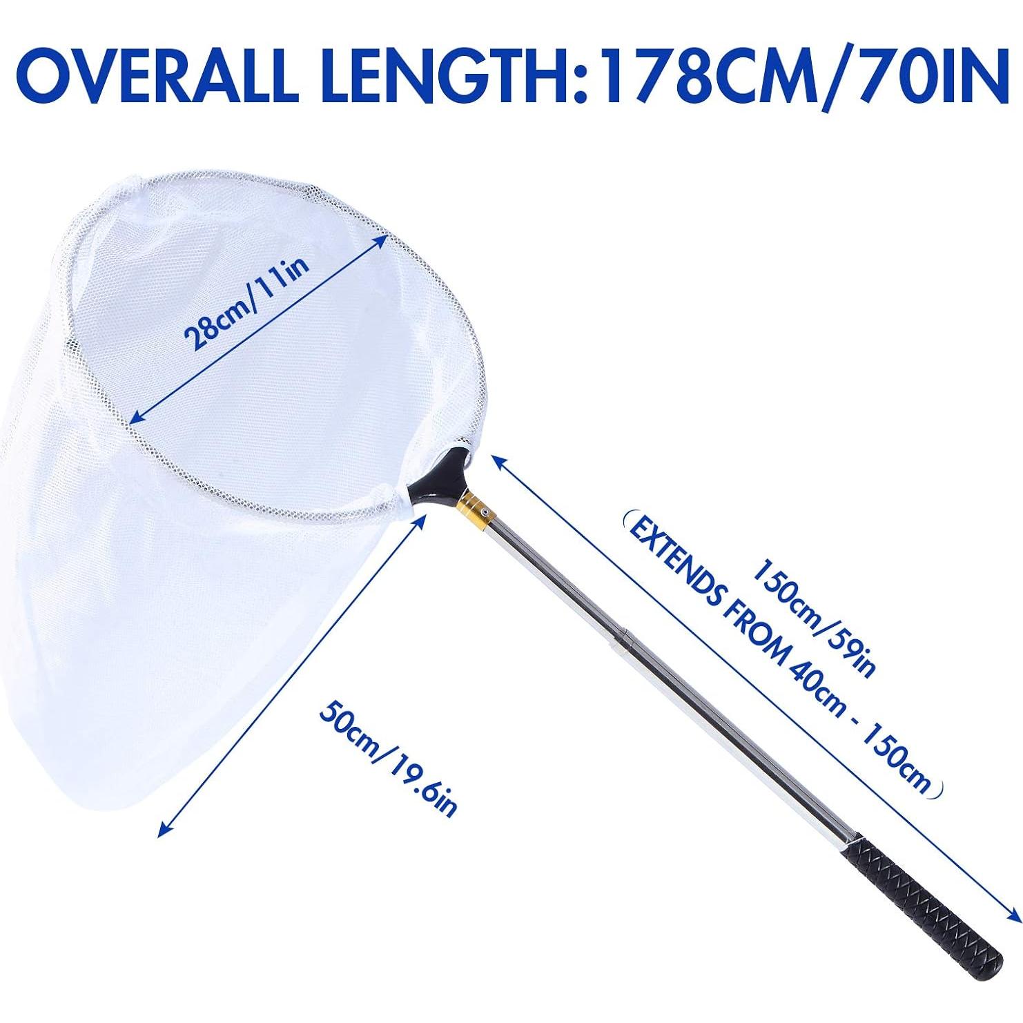 Red de Mariposas Telescópica Rngeo Acero Inoxidable 38-178 cm