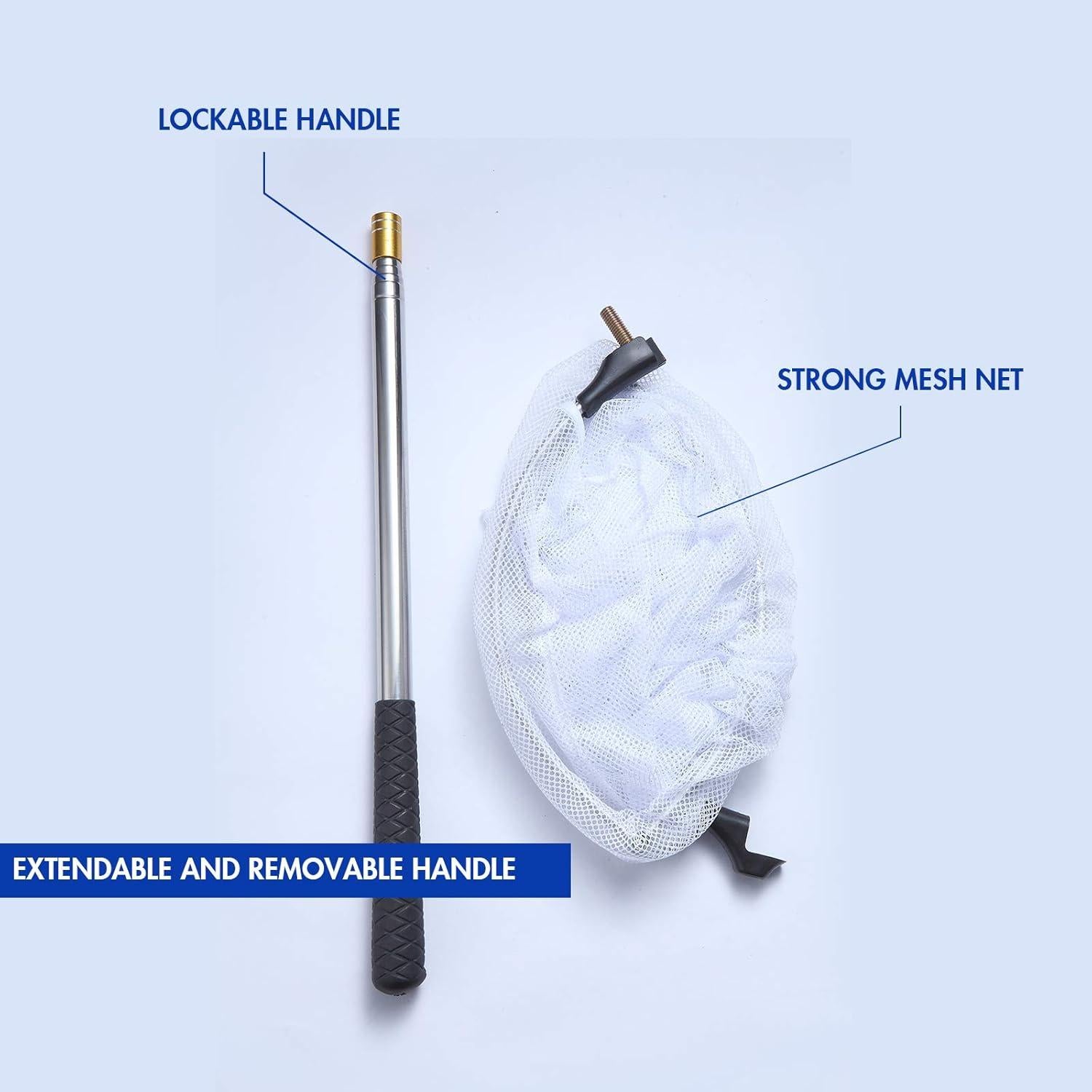 Red de Mariposas Telescópica Rngeo Acero Inoxidable 38-178 cm