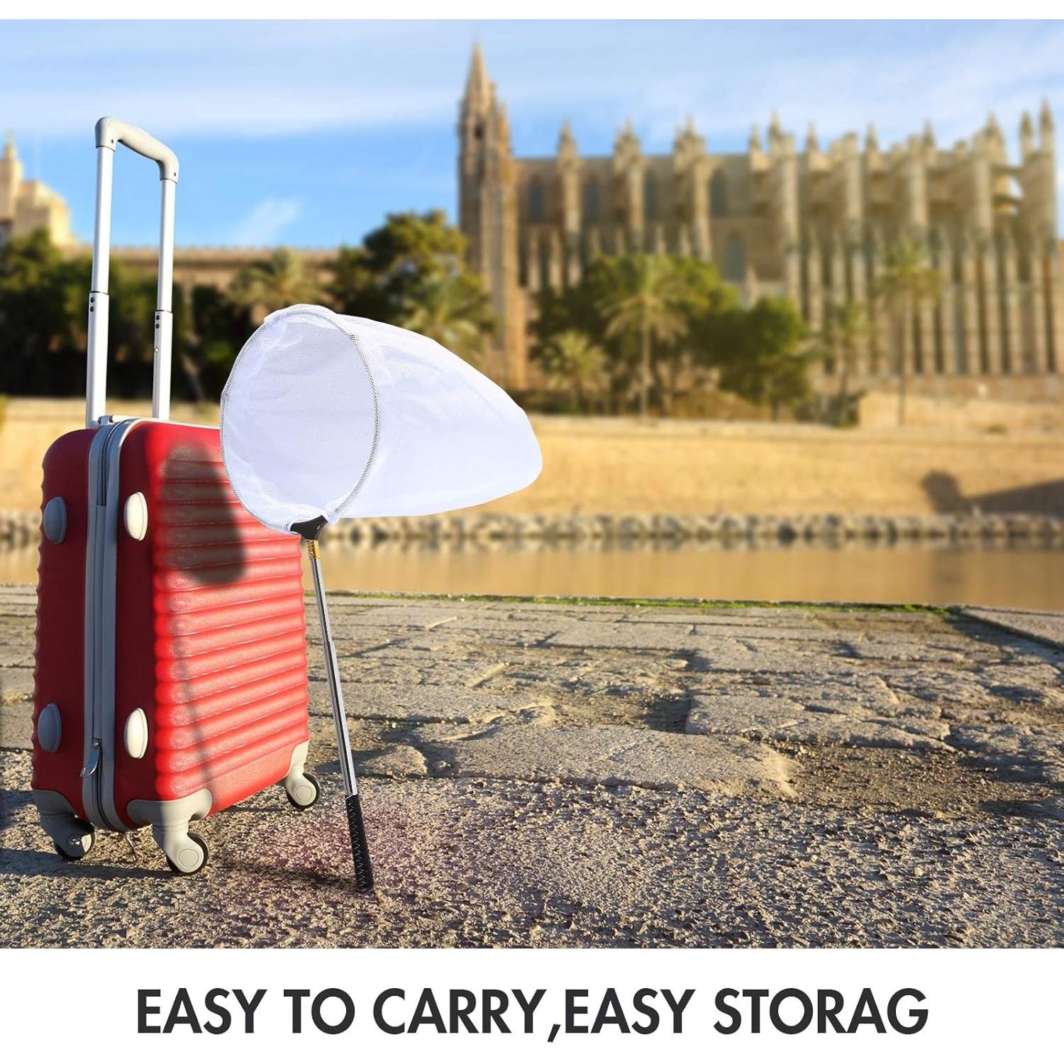 Red de Mariposas Telescópica Rngeo Acero Inoxidable 38-178 cm