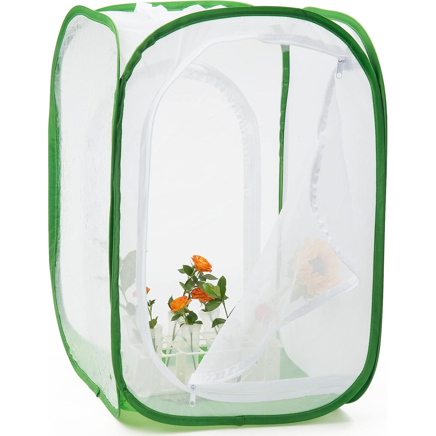 Jaula Hábitat para Mariposas Monarca Restcloud 39.9x39.9x61cm