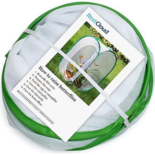 Jaula Hábitat para Mariposas Monarca Restcloud 39.9x39.9x61cm