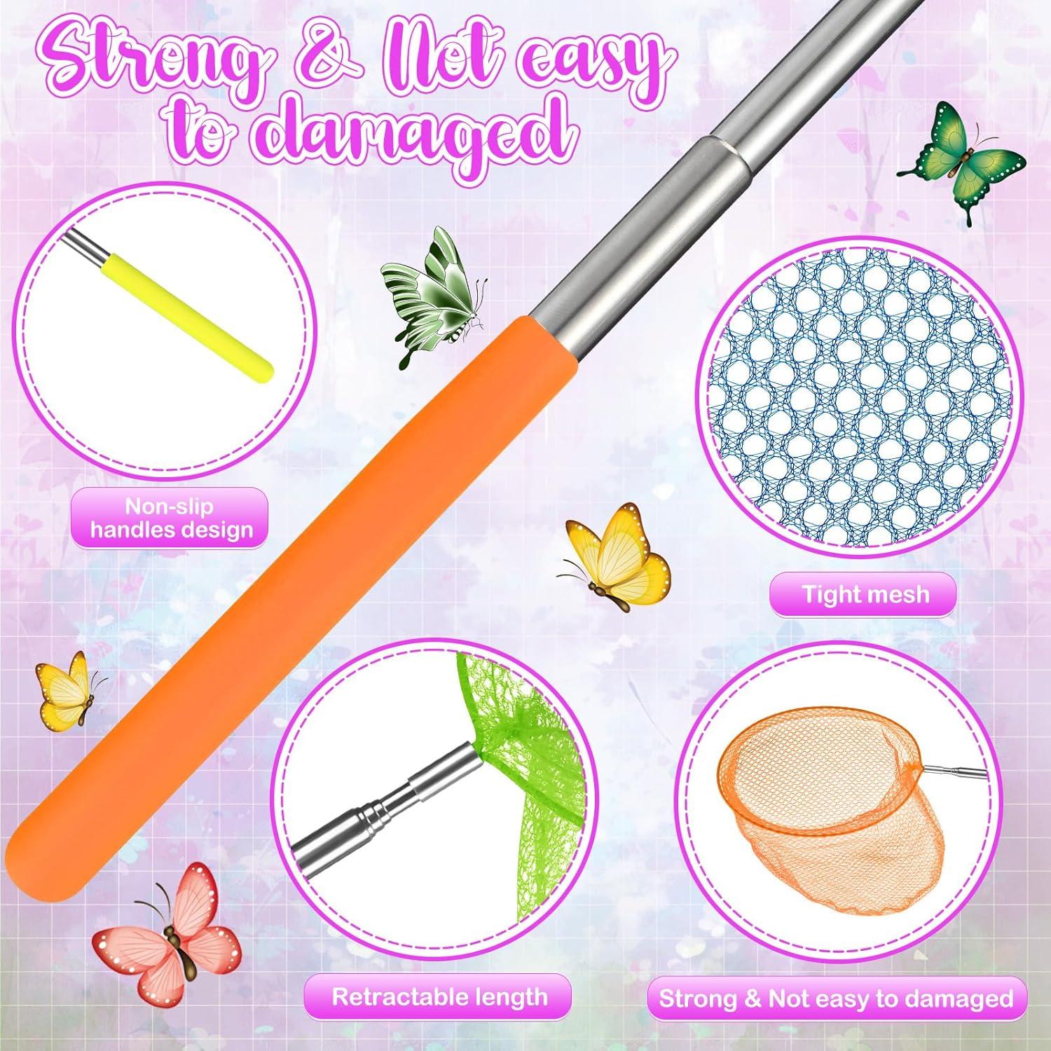 24 Redes Telescópicas para Niños Sosation, 38-86 cm Coloridas