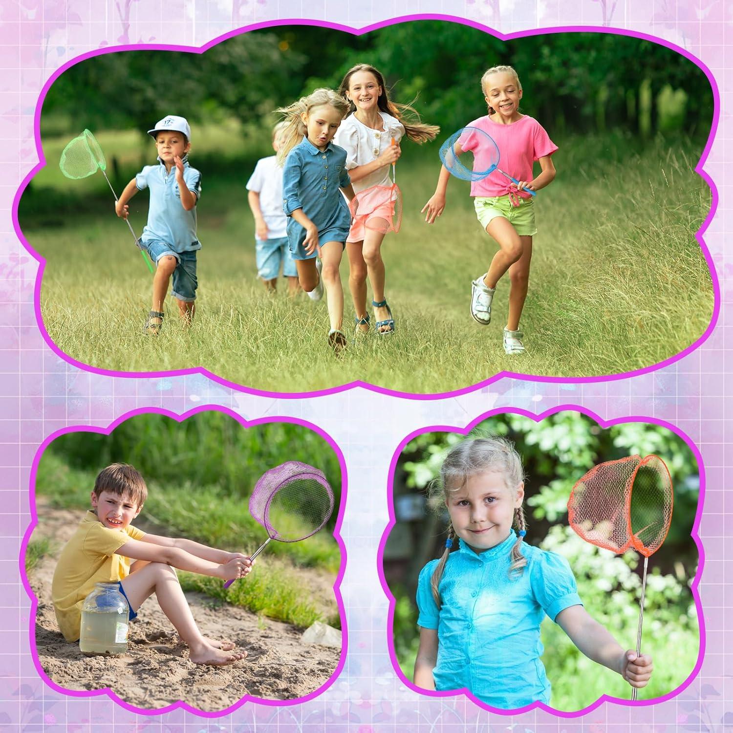 24 Redes Telescópicas para Niños Sosation, 38-86 cm Coloridas