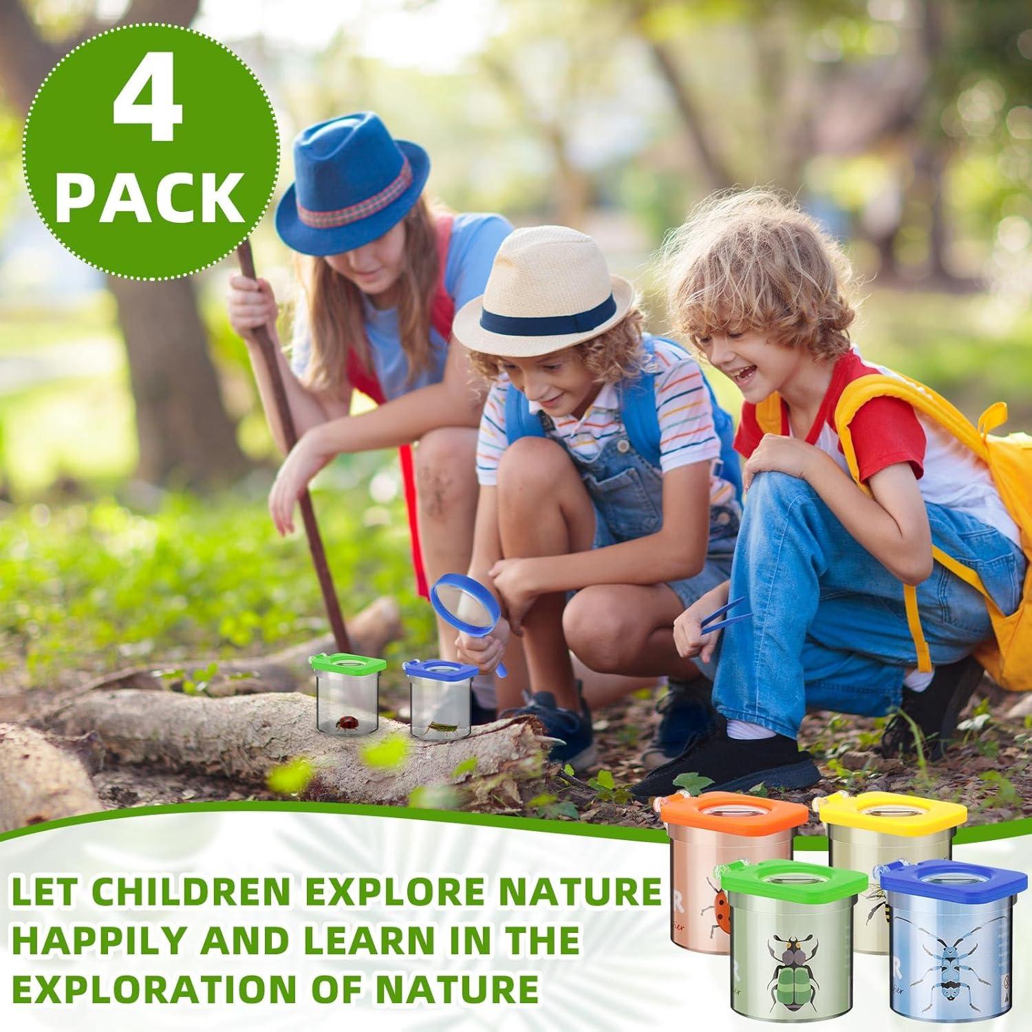 Kit de Observación de Insectos para Niños Halloscume - 4 Visores y Pinzas