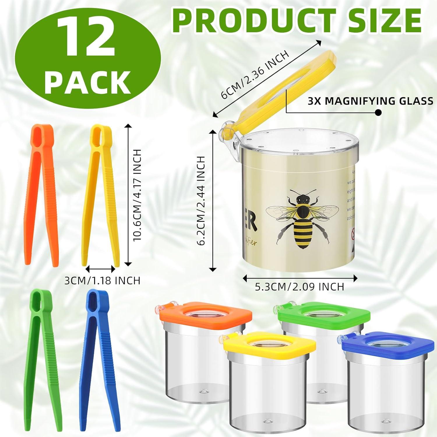 Kit de Exploración de Insectos Halloscume - 12 Visores y Pinzas