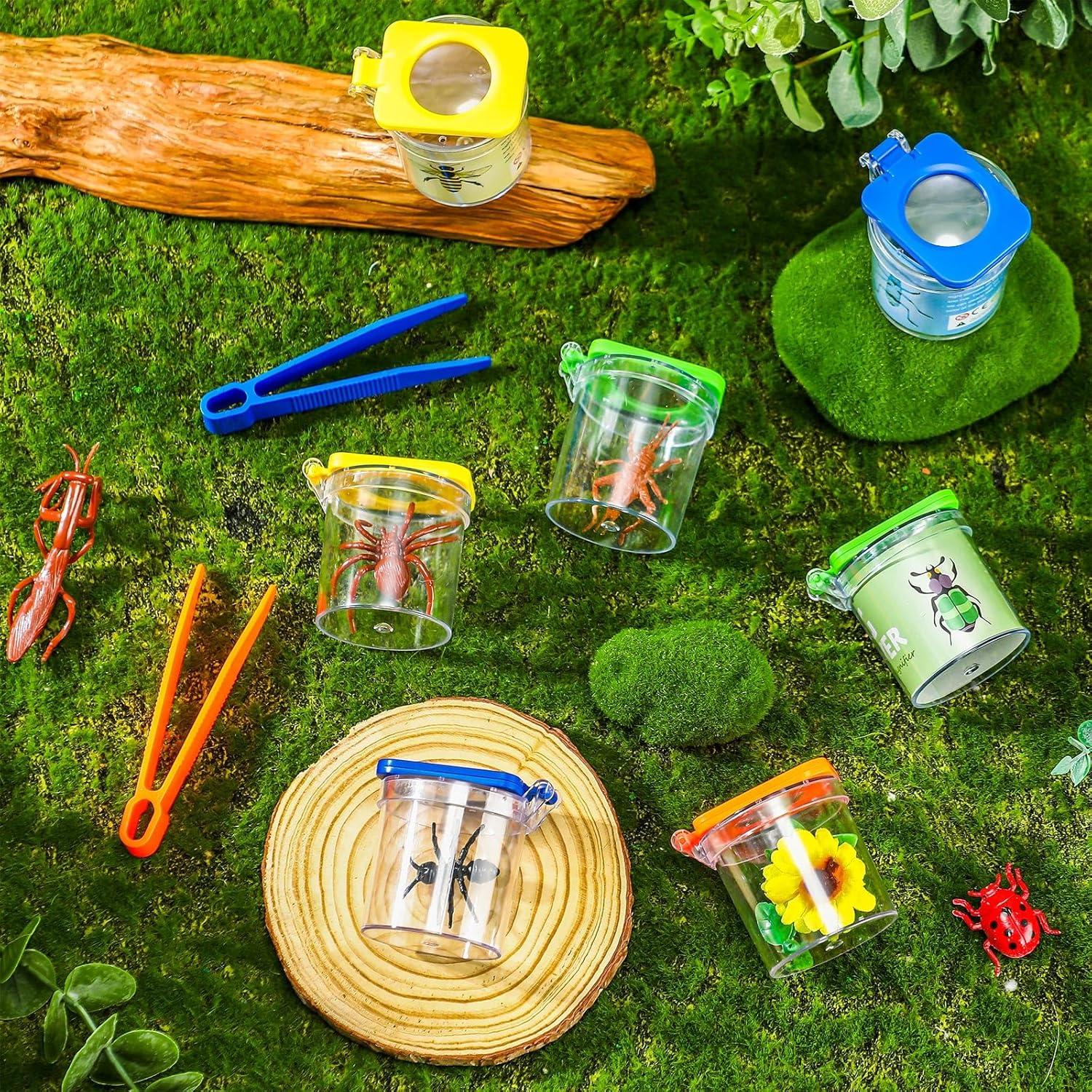 Kit de Exploración de Insectos Halloscume - 12 Visores y Pinzas