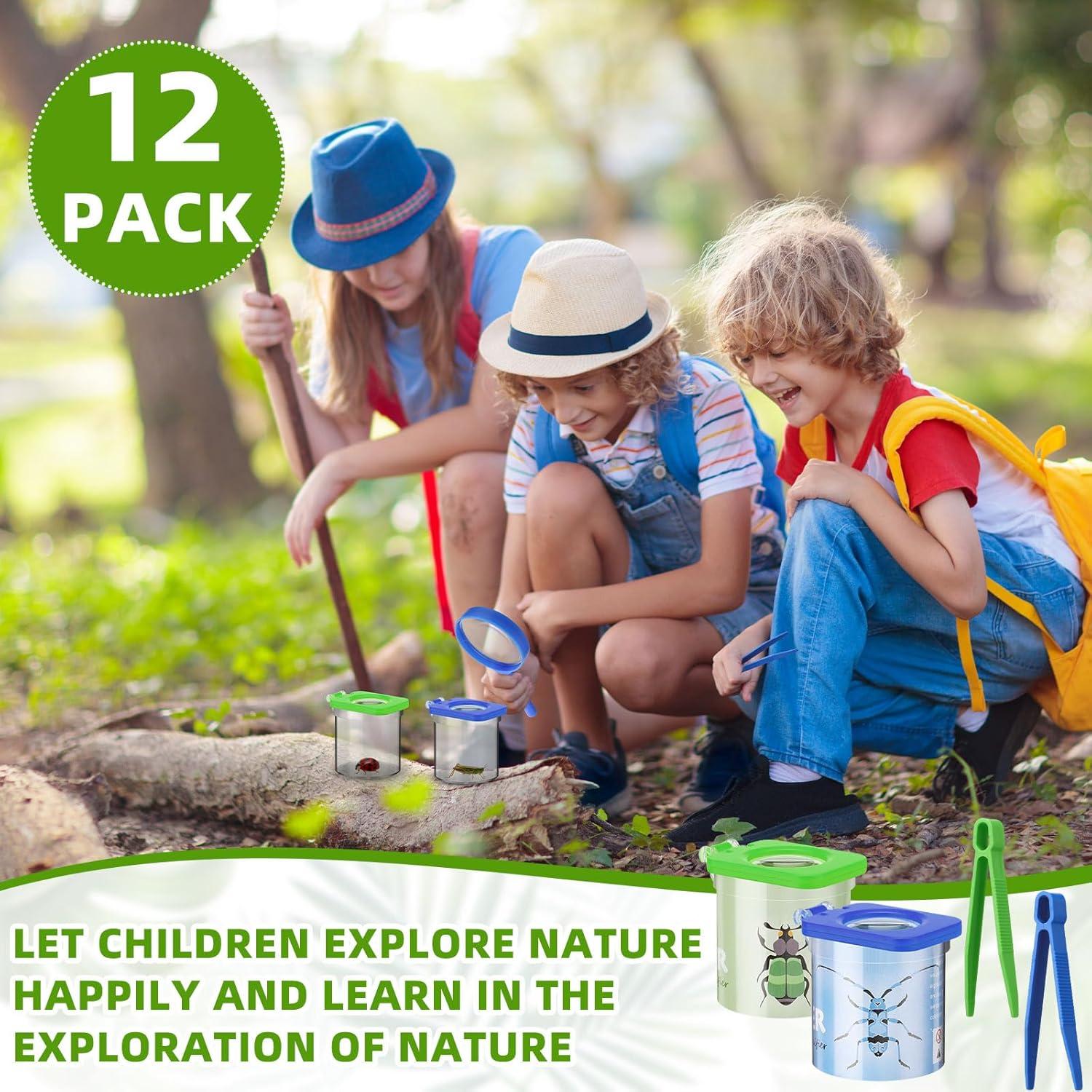 Kit de Exploración de Insectos Halloscume - 12 Visores y Pinzas