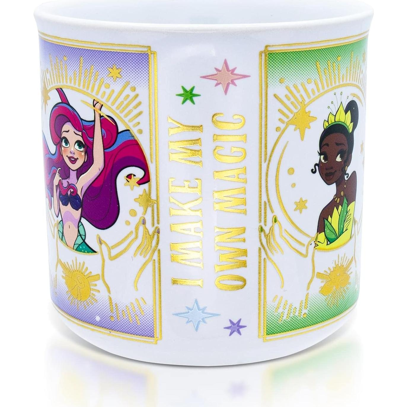 Taza Camper Cerámica Disney Princesas 600ml Tarjeta Mística