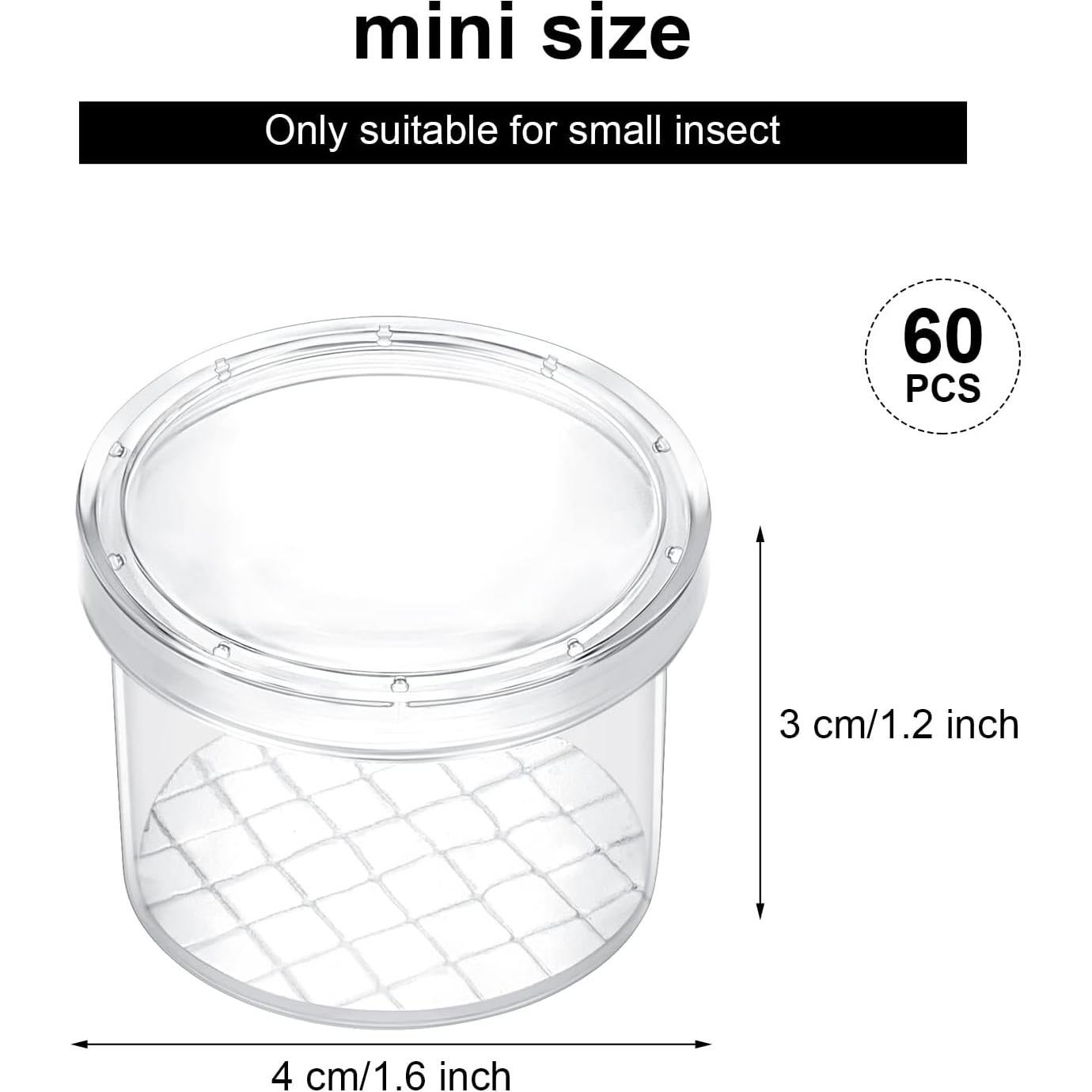 Contenedor de Insectos Thyle 60 Piezas con Lente de Aumento