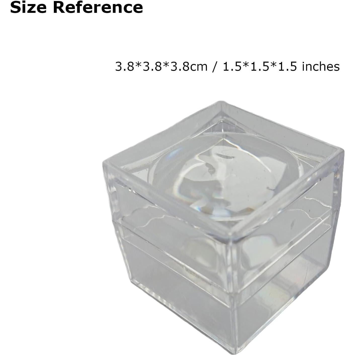 10 Cajas de Exhibición Actopus con Lupa 2X para Monedas