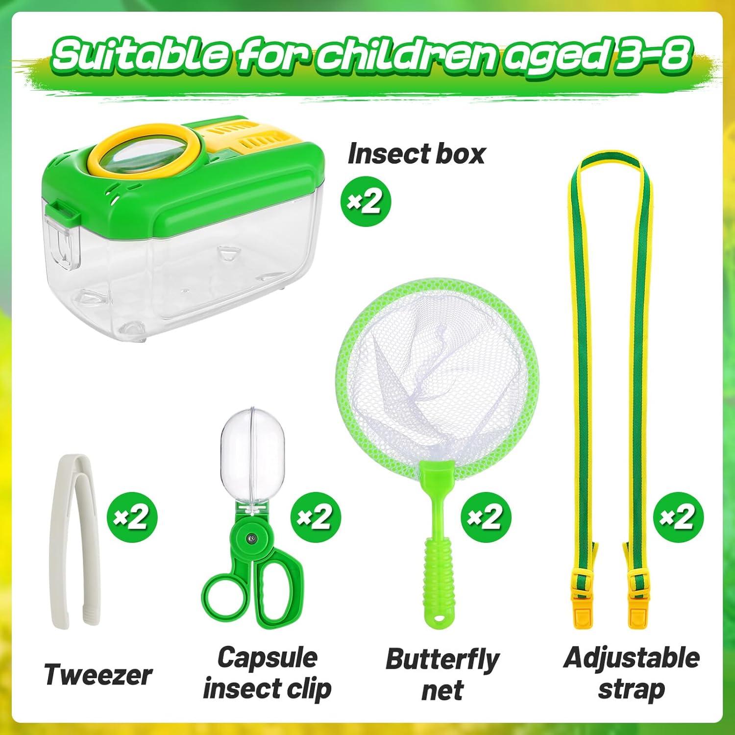 Kit de Captura de Insectos Biubee - 2 Sets para Niños 3-8 Años