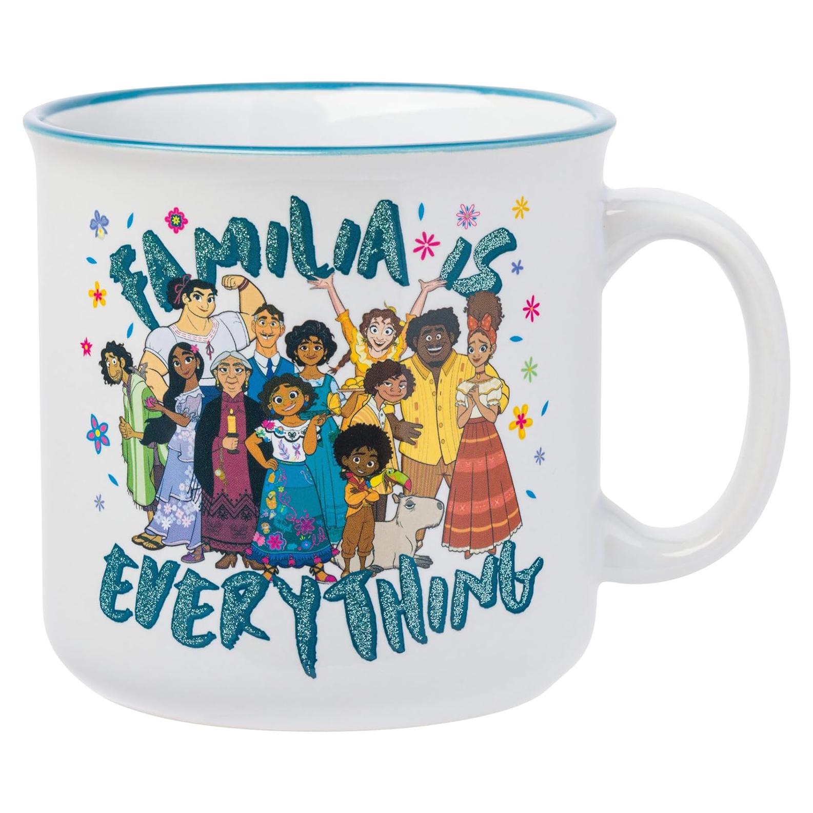 Taza Cerámica Glitter Disney Encanto 0.58 kg 20 oz